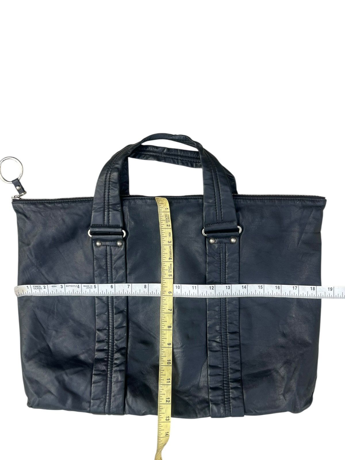 Leather Vintage 90s Martine Sitbon Distressed Patina Leather Bag Size ONE SIZE - 25 Thumbnail