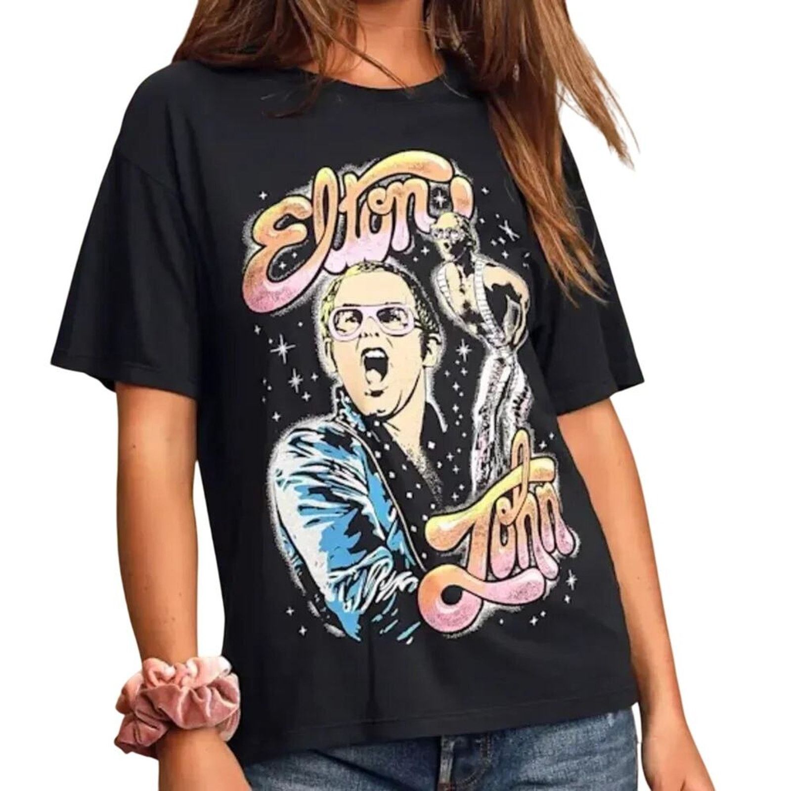 Daydreamer DAYDREAMER Elton John On Stage Boyfriend T-Shirt Size Medium Size M / US 6-8 / IT 42-44 - 10 Thumbnail