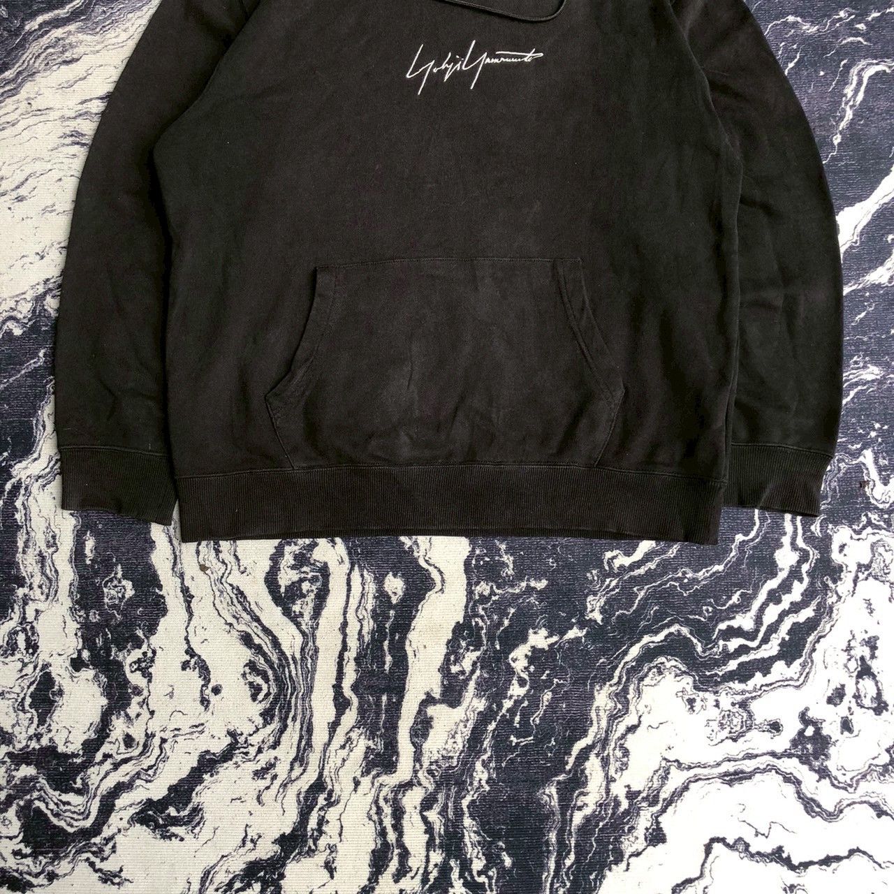 New Era × Yohji Yamamoto Yohji Yamamoto x New Era Embroidered Logo Hoodie Size US L / EU 52-54 / 3 - 4 Thumbnail