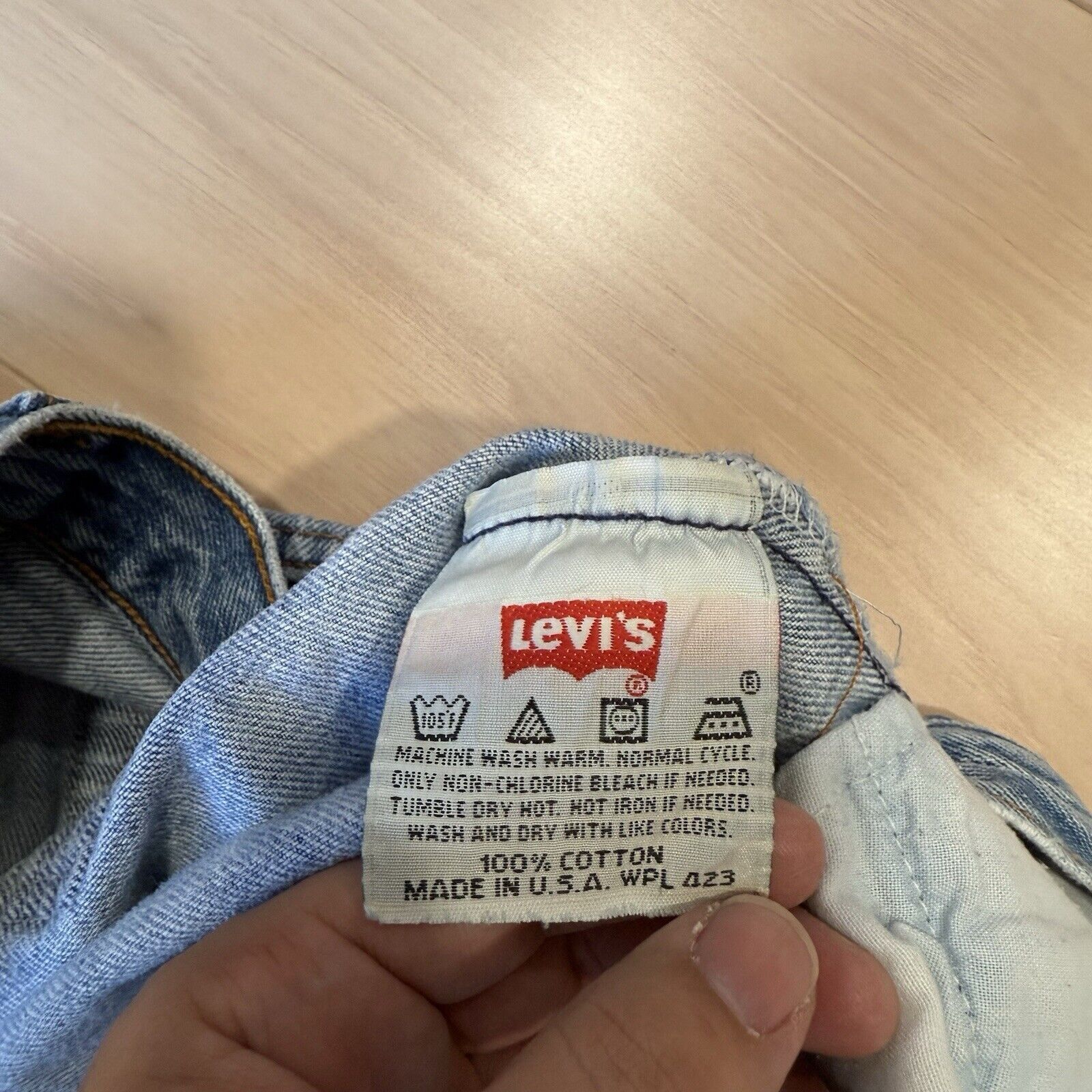 Levi's × Vintage Vintage Levis 501 Jeans 33 Blue Denim Made in USA Workwear Size US 33 - 7 Thumbnail