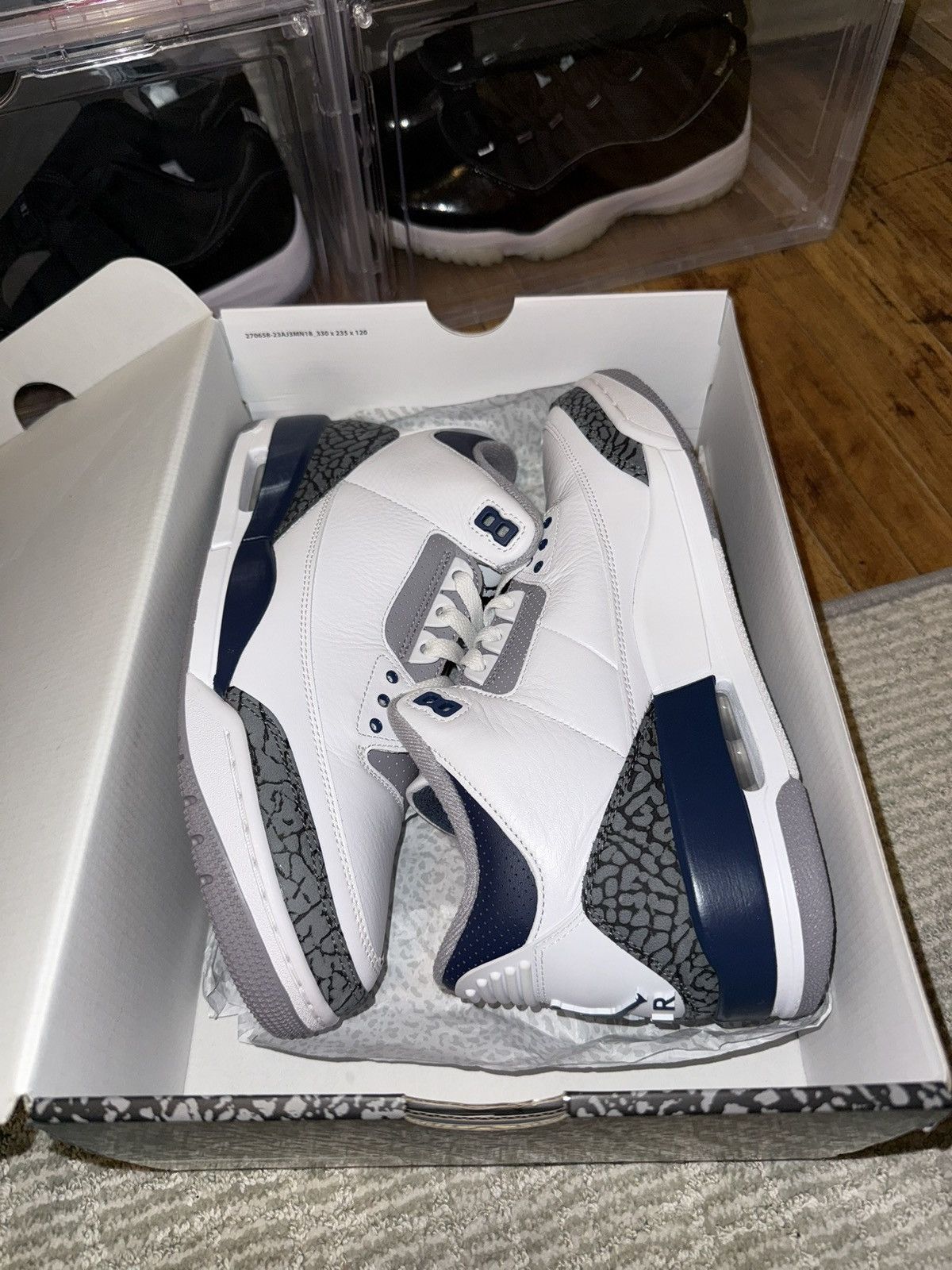 Jordan Brand Air Jordan 3 midnight navy Size US 9.5 / EU 42-43 - 5 Thumbnail