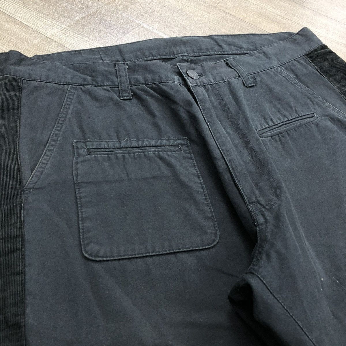 Japanese Brand × Neighborhood 🇯🇵 2000s Neighborhood Side Stripe Corduroy Wide Pants Faded Size US 30 / EU 46 - 8 Thumbnail