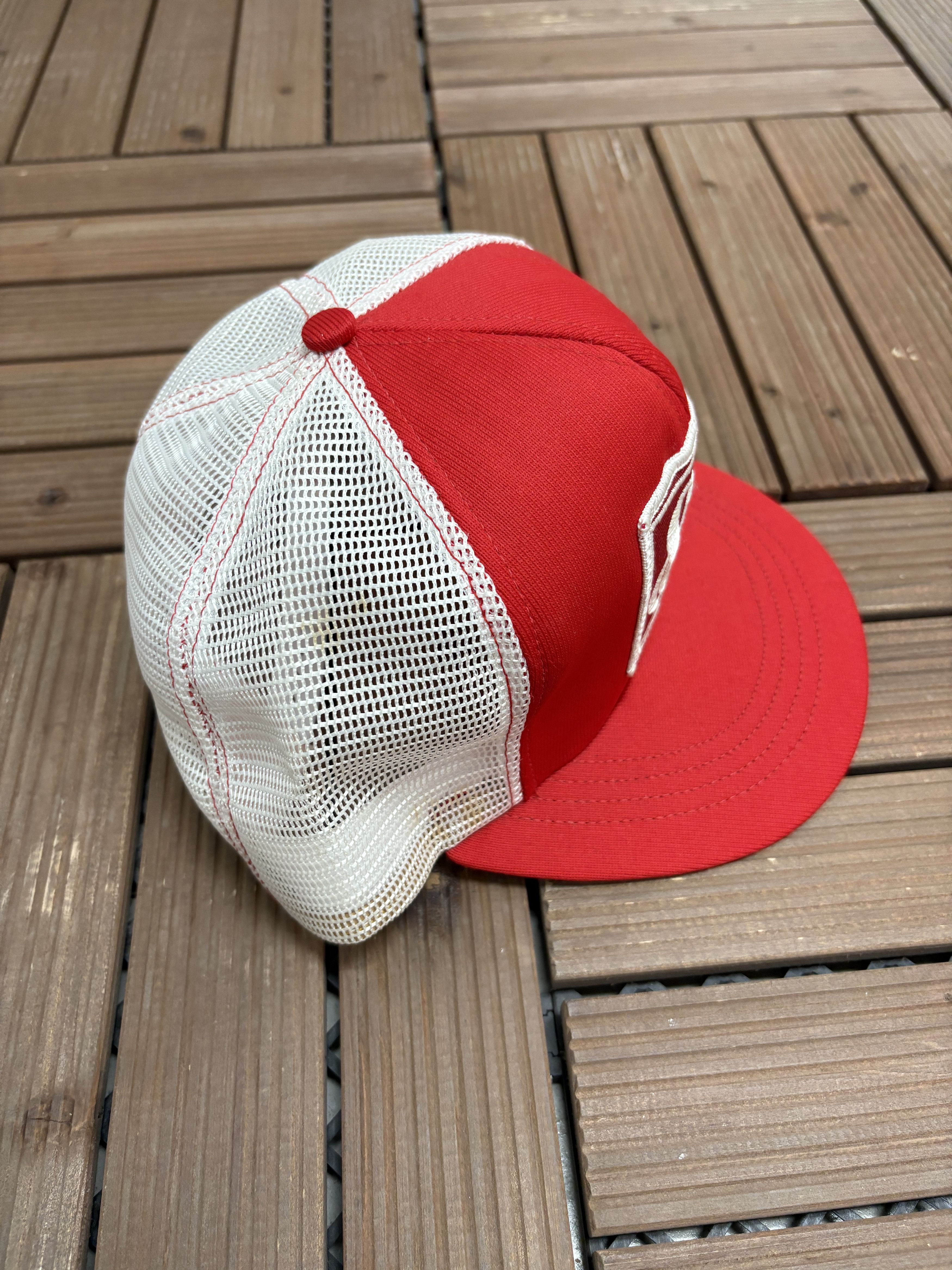 Vintage Shurfine Groceries Vintage Red Trucker Snap Back Hat Cap Size ONE SIZE - 4 Thumbnail