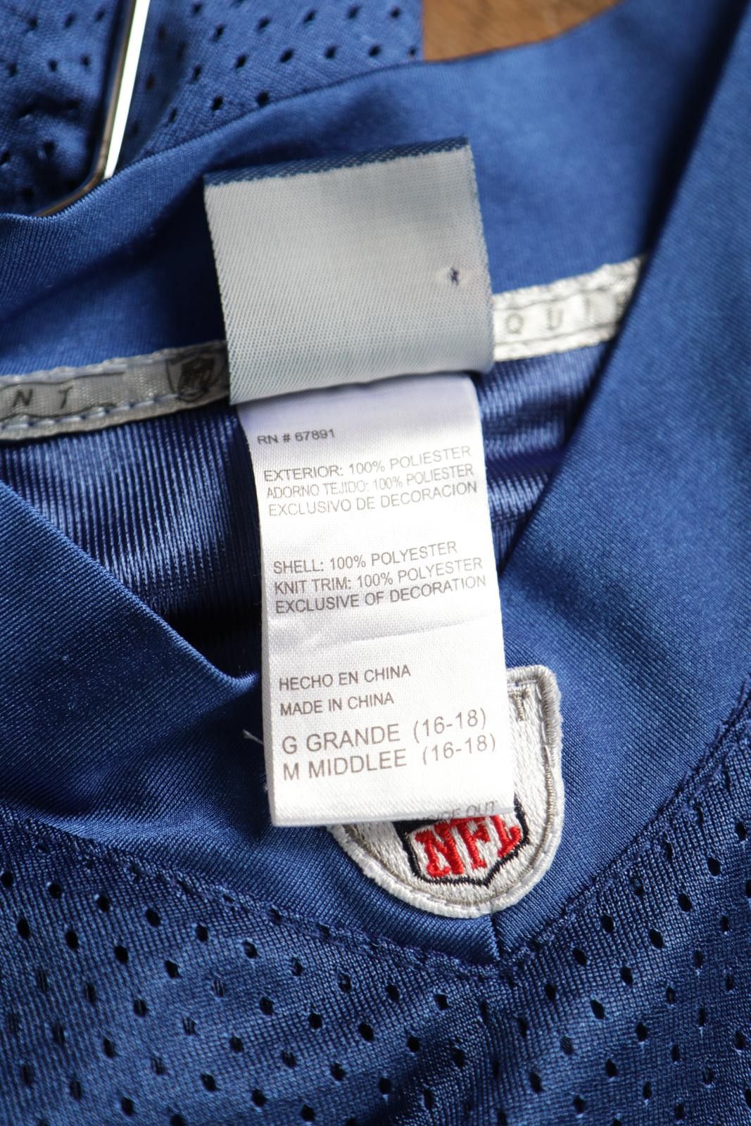 Reebok 2010s Reebok NFL Equipment Colts Manning #18 Football Jersey Size US XS / EU 42 / 0 - 7 Thumbnail