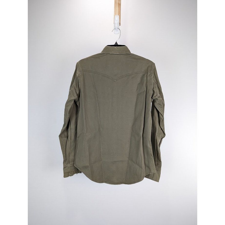 Saint Laurent Paris o1rshd1 Shirt in Green Size US M / EU 48-50 / 2 - 9 Thumbnail