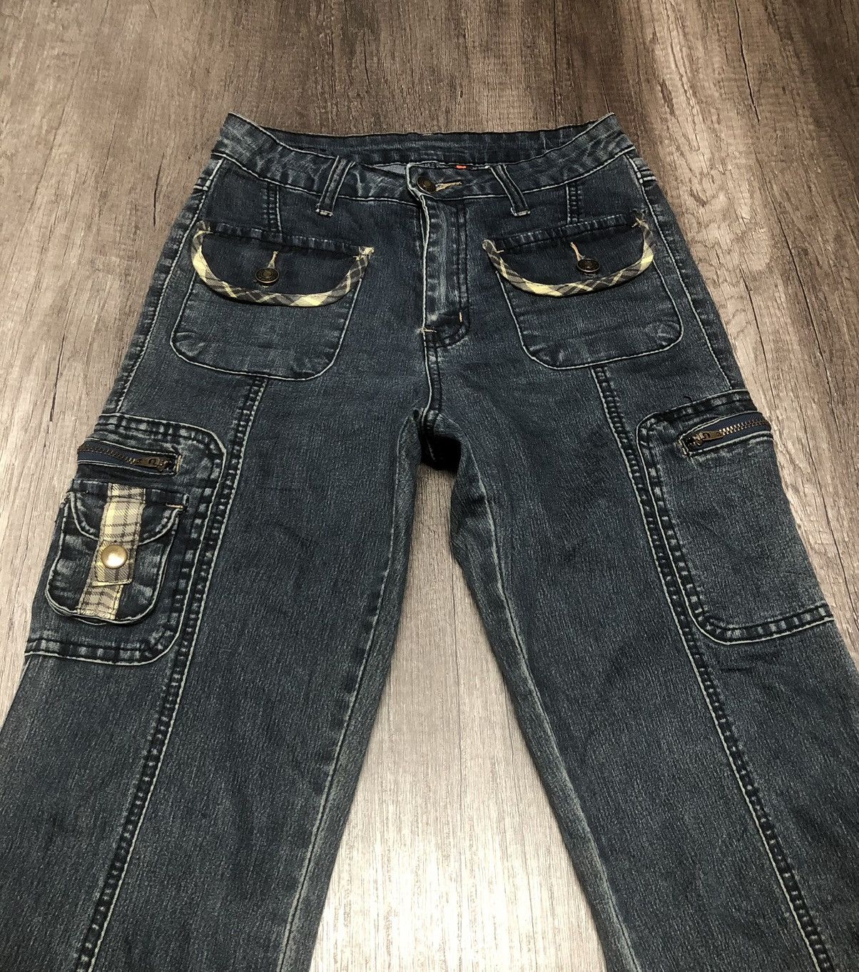 Designer × Japanese Brand Vintage Sun Rose Bush Pant Stretchable Jeans Size 27" / US 4 / IT 40 - 10 Thumbnail