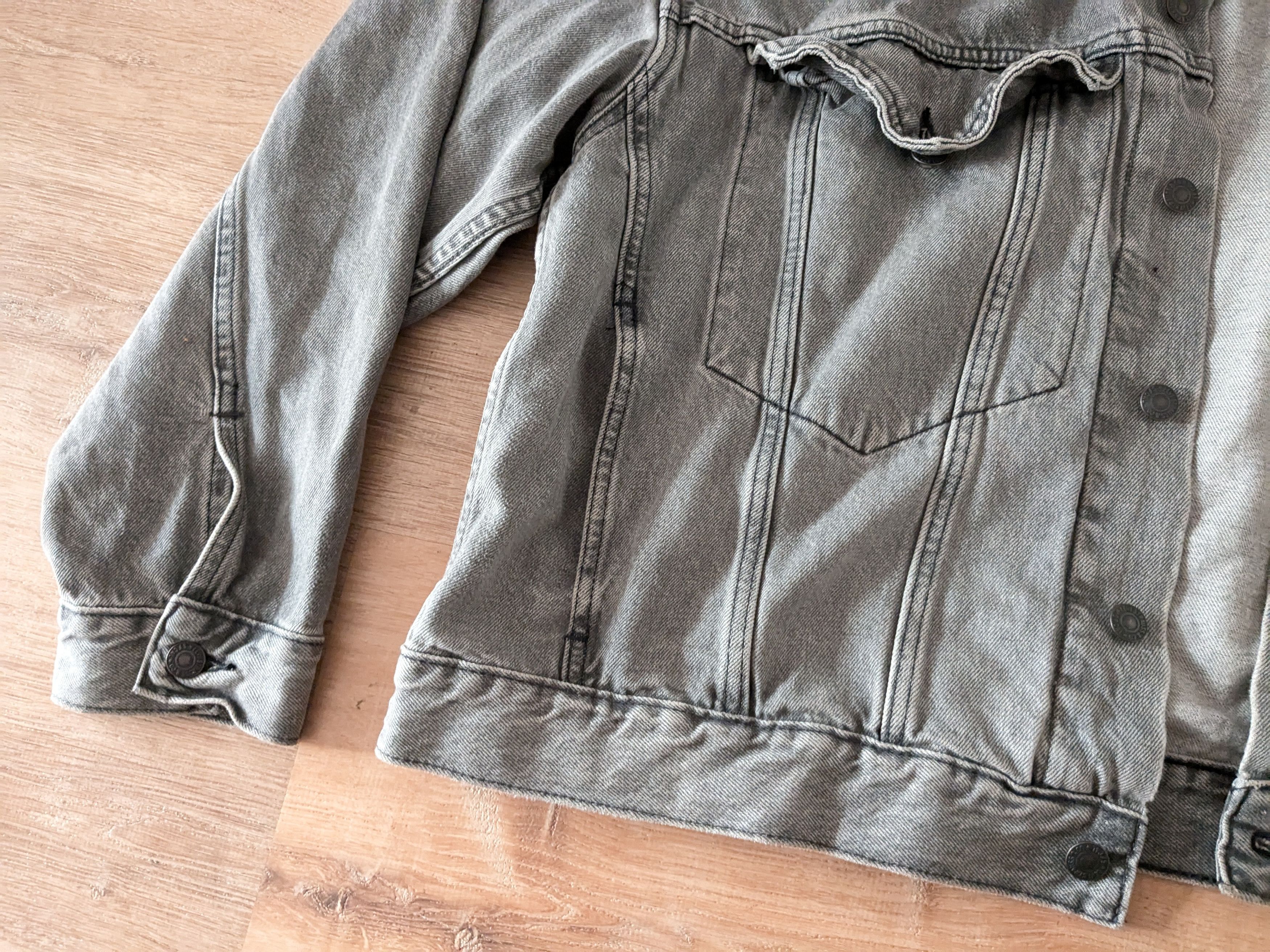 Levi's Levis Premium Denim Trucker Jacket Gray Large Oversized Size US L / EU 52-54 / 3 - 4 Thumbnail