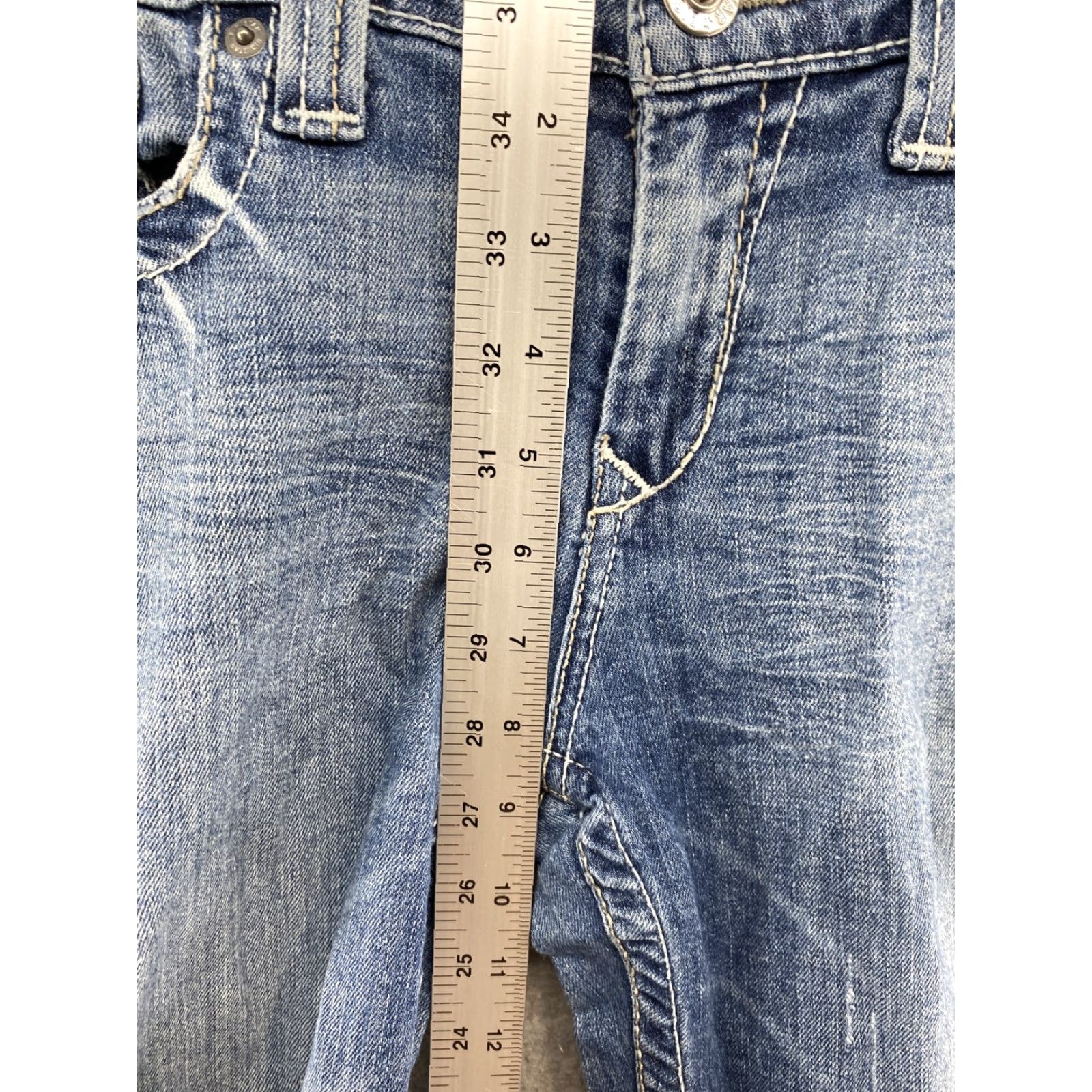 Vintage BIG STAR Women’s Maddie Bootcut Mid Rise Jeans SZ 28 Blue Denim Cotton Spandex Boots Cut Style: Bootcut, Stars, Embroidered, Logo, Pockets Womens Size 28" / US 6 / IT 42 - 6 Thumbnail