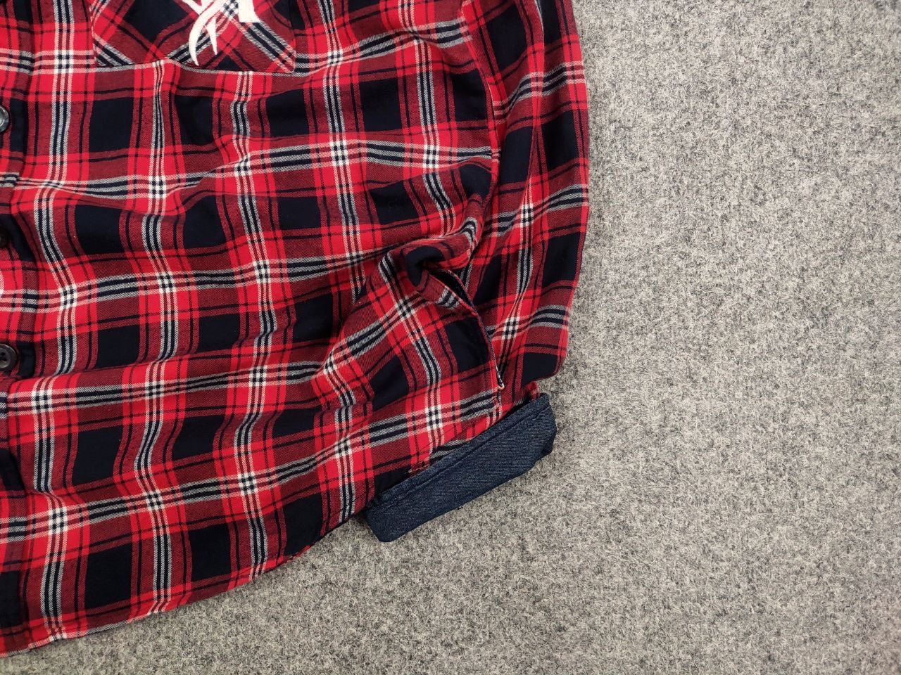 John Richmond John Richmond Design Oversized Red Black Check Flannel Shirt Size US XL / EU 56 / 4 - 6 Thumbnail