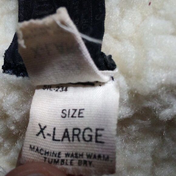 Sears Vintage Sears Roebucks Sherpa Fleece Lined Denim Vest Size US XL / EU 56 / 4 - 4 Thumbnail