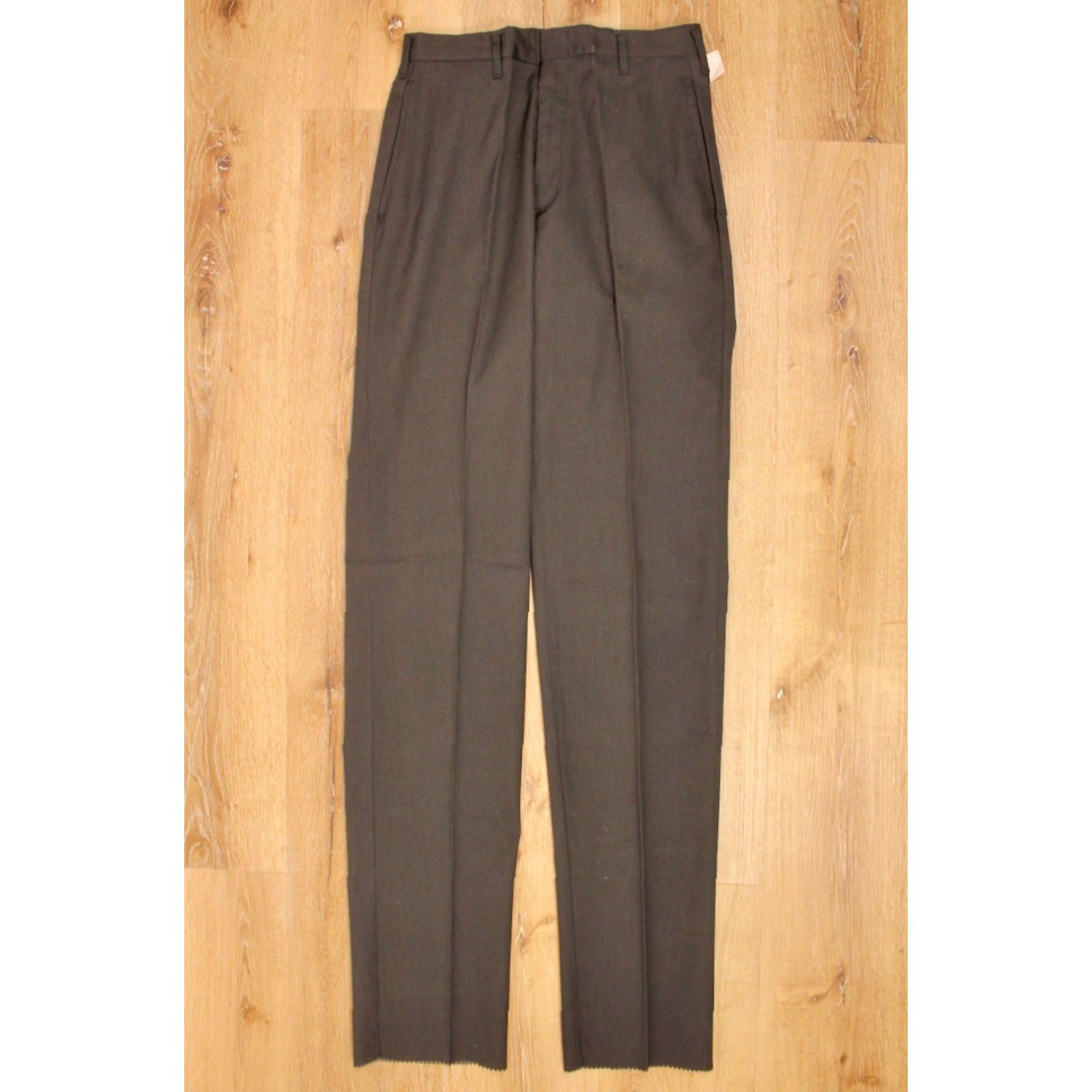 Vintage VINTAGE Relax N Togs Men's VTG 1960s NOS Grey Tapered Drop Loop Pants 29x37 60s Trousers Mens Size US 29 - 2 Thumbnail