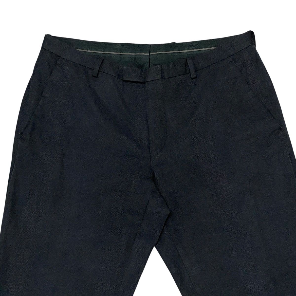 Gucci Vintage Gucci Black Flat Front Straight Leg Casual Pants Size US 31 - 2 Thumbnail