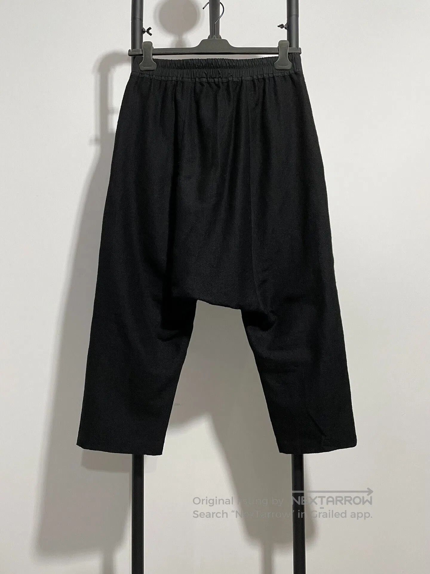 Rick Owens Rick Owens Black Cropped Pants. Size US 34 / EU 50 - 2 Thumbnail