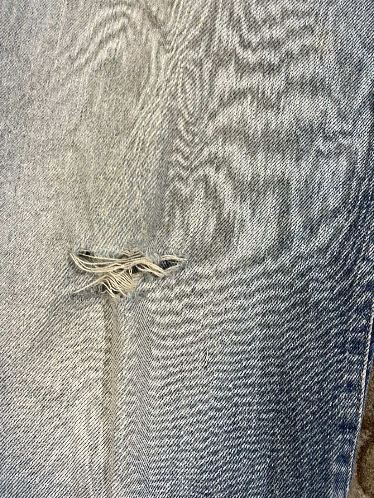 Le Grande Bleu (L.G.B.) Vintage BigStone Baggy Distressed Denim Size US 37 - 6 Thumbnail