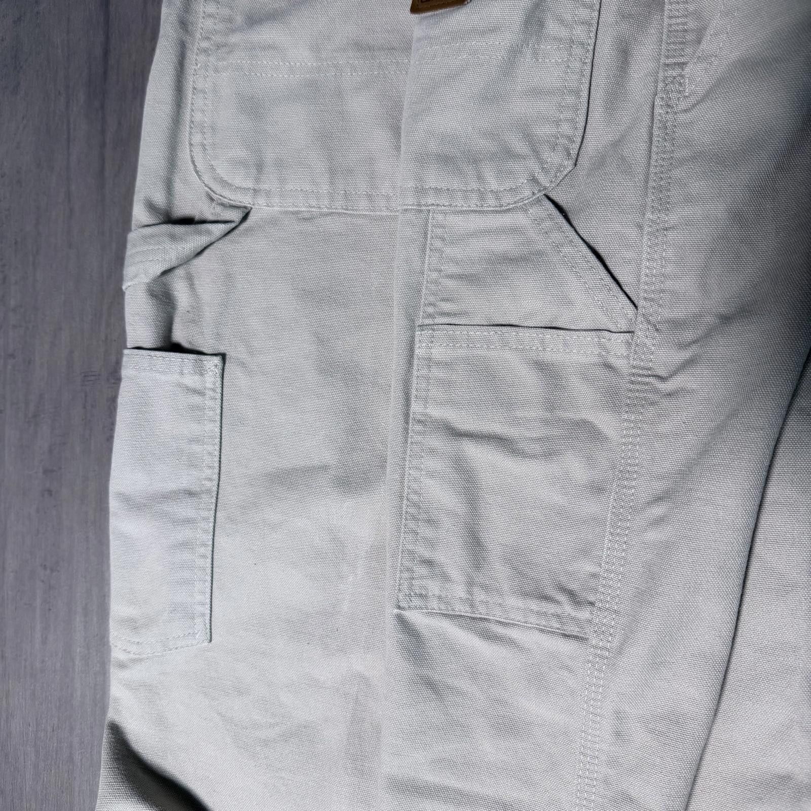 Carhartt Carhartt Men's Light Beige Cotton Work Pants Size 40x30 Size US 40 / EU 56 - 8 Thumbnail
