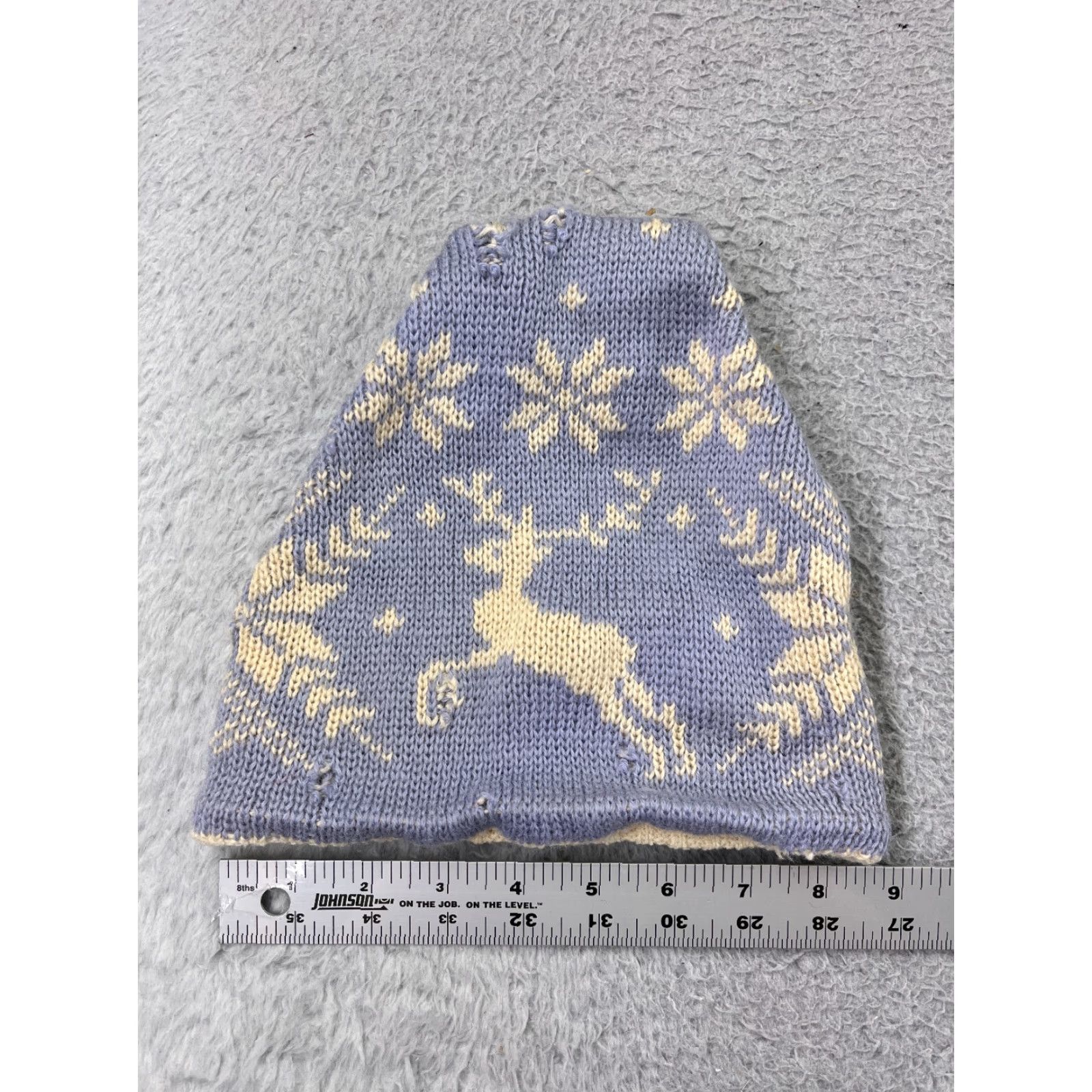 Meister Beanie Hat Adult One Size Blue Knit Wool Spandex Fair Isle Winter Men Dezember?