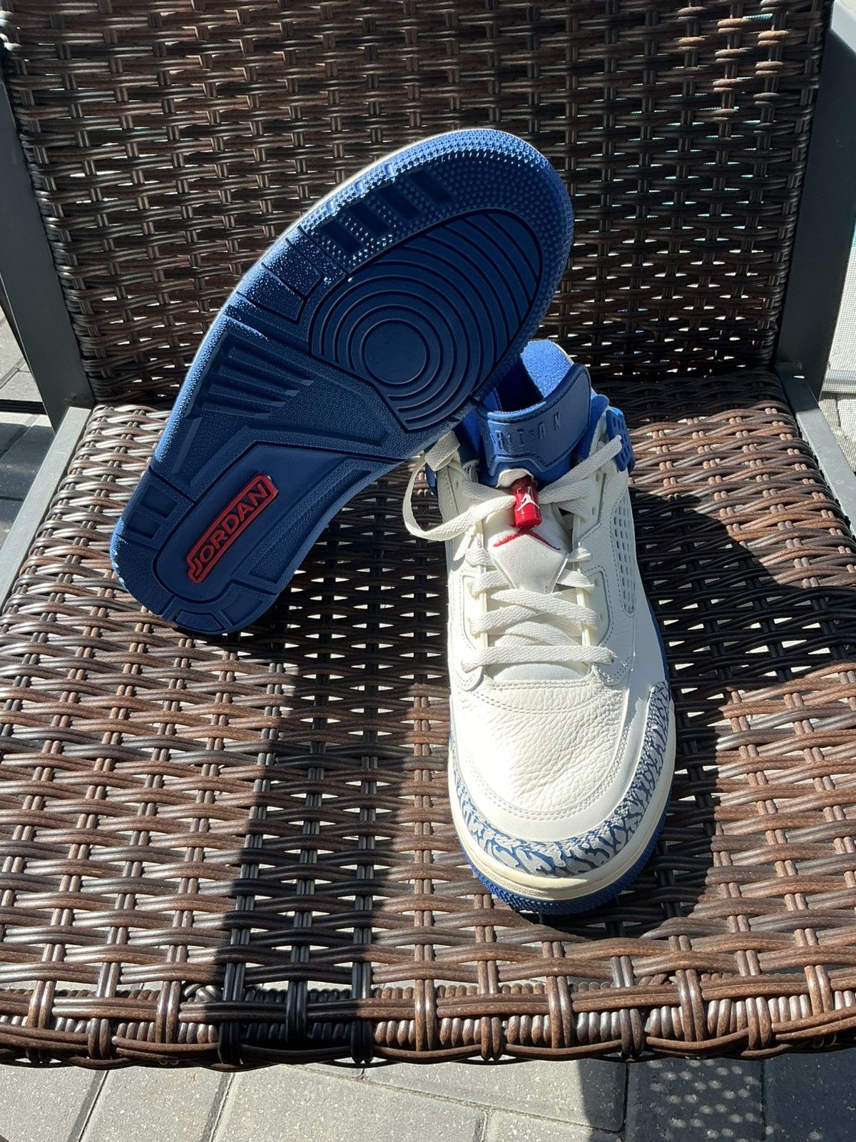 Jordan Brand Air Jordan Spizike Low Sail Storm Blue 12M Size US 12 / EU 45 - 4 Thumbnail
