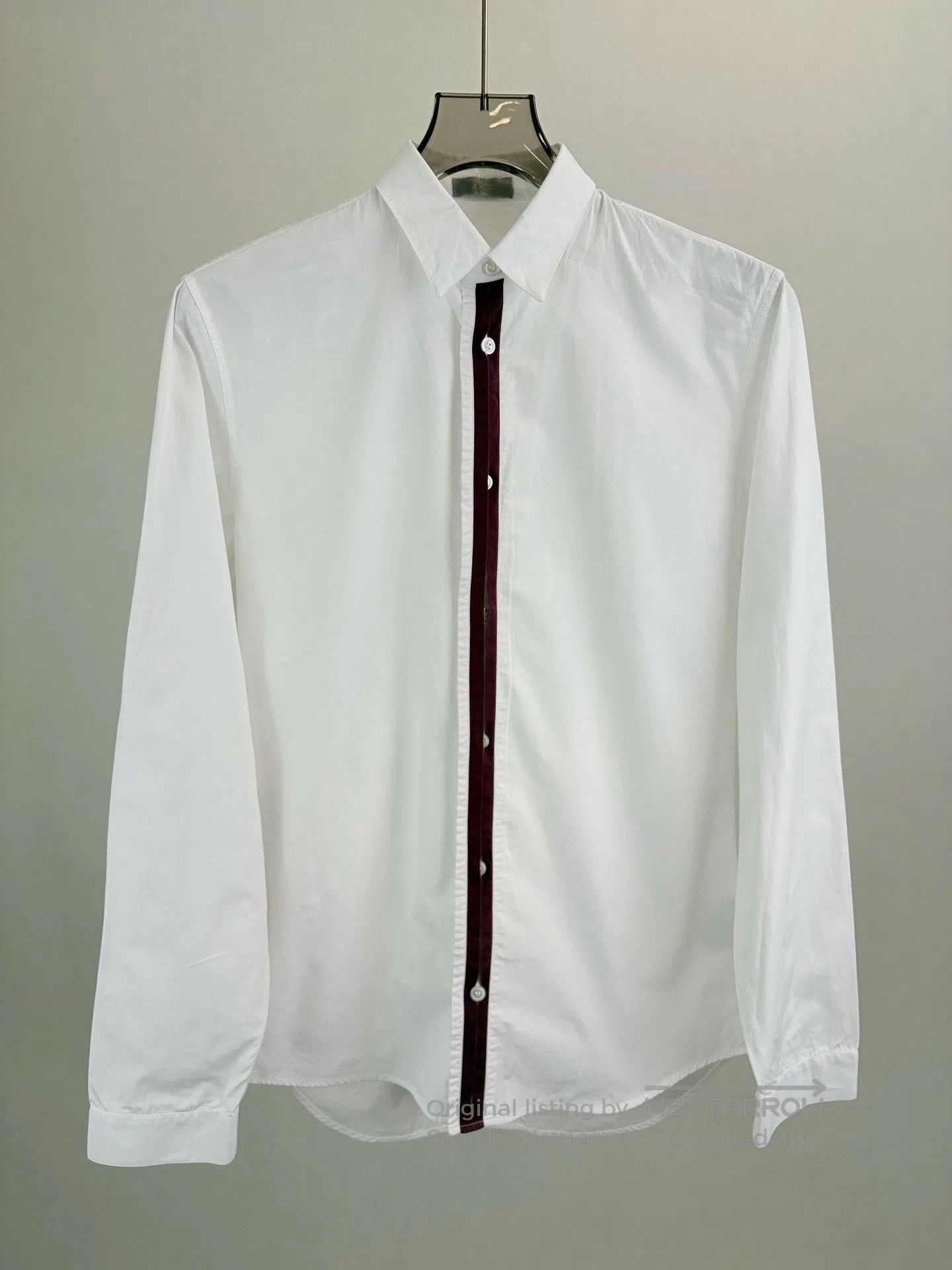 Dior DIOR Runway White Long-Sleeve Shirt. Size M / US 6-8 / IT 42-44 - 1 Thumbnail