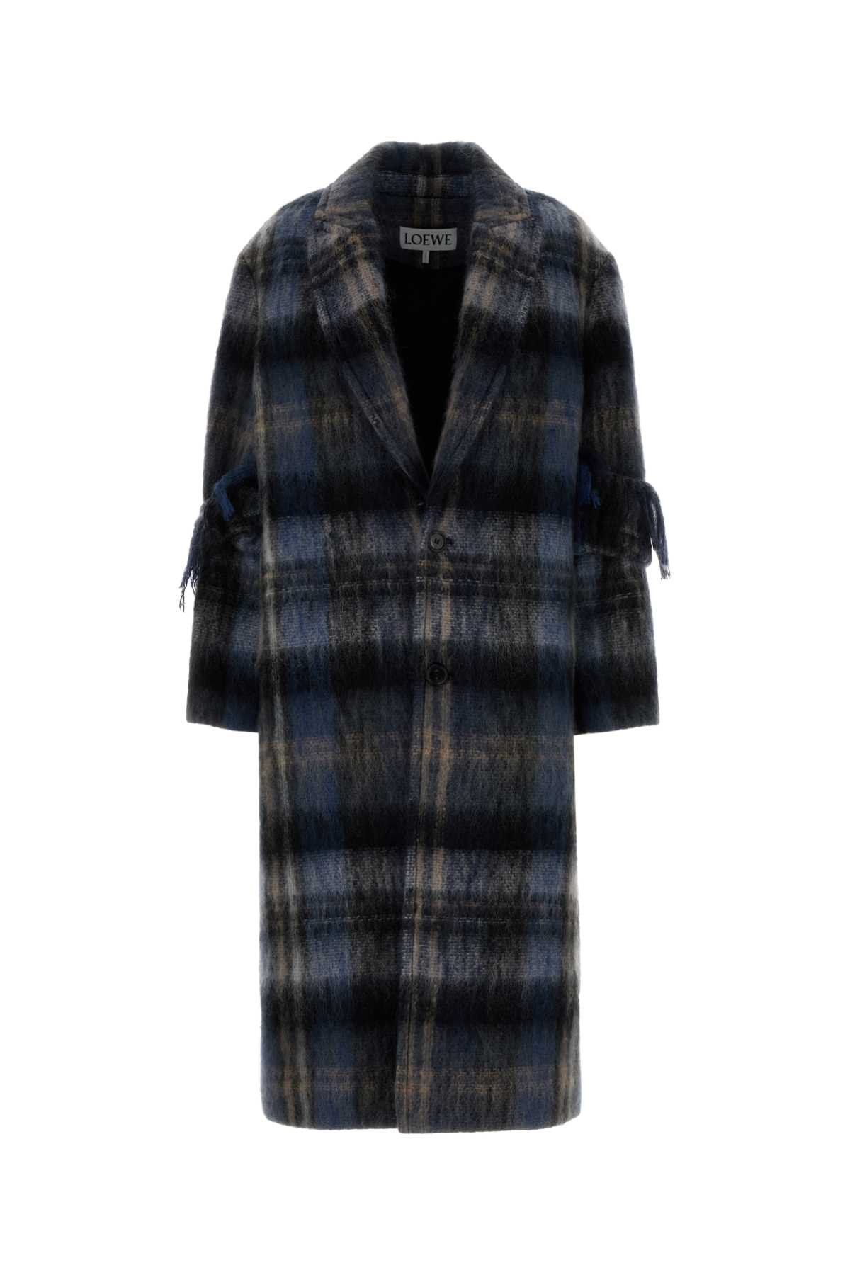 Loewe Embroidered Mohair Blend Coat Size S / US 4 / IT 40 - 1 Thumbnail