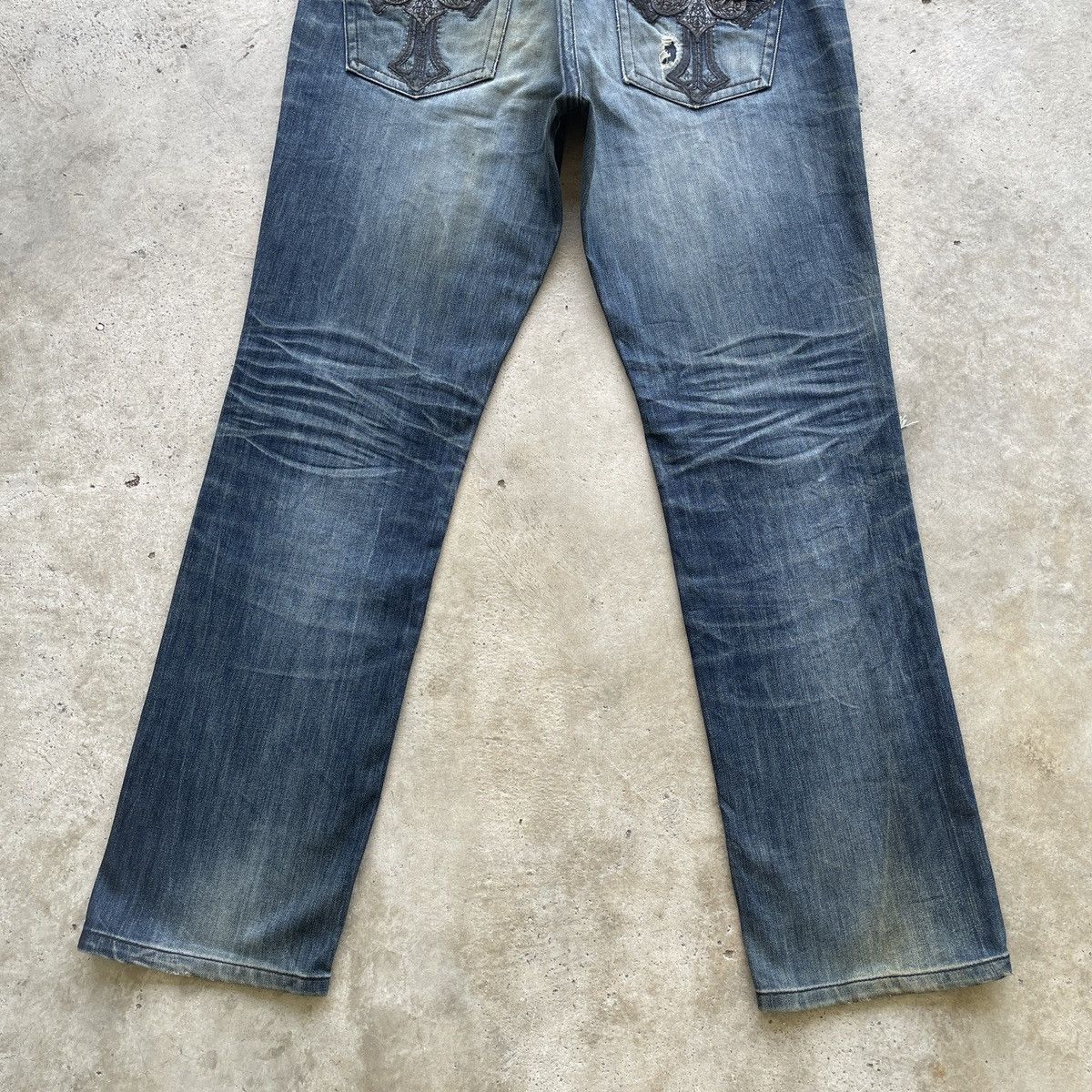 Japanese Brand Vintage Japan Jeans Distressed Faded Denim Pants RARE W34 Size US 34 / EU 50 - 13 Thumbnail
