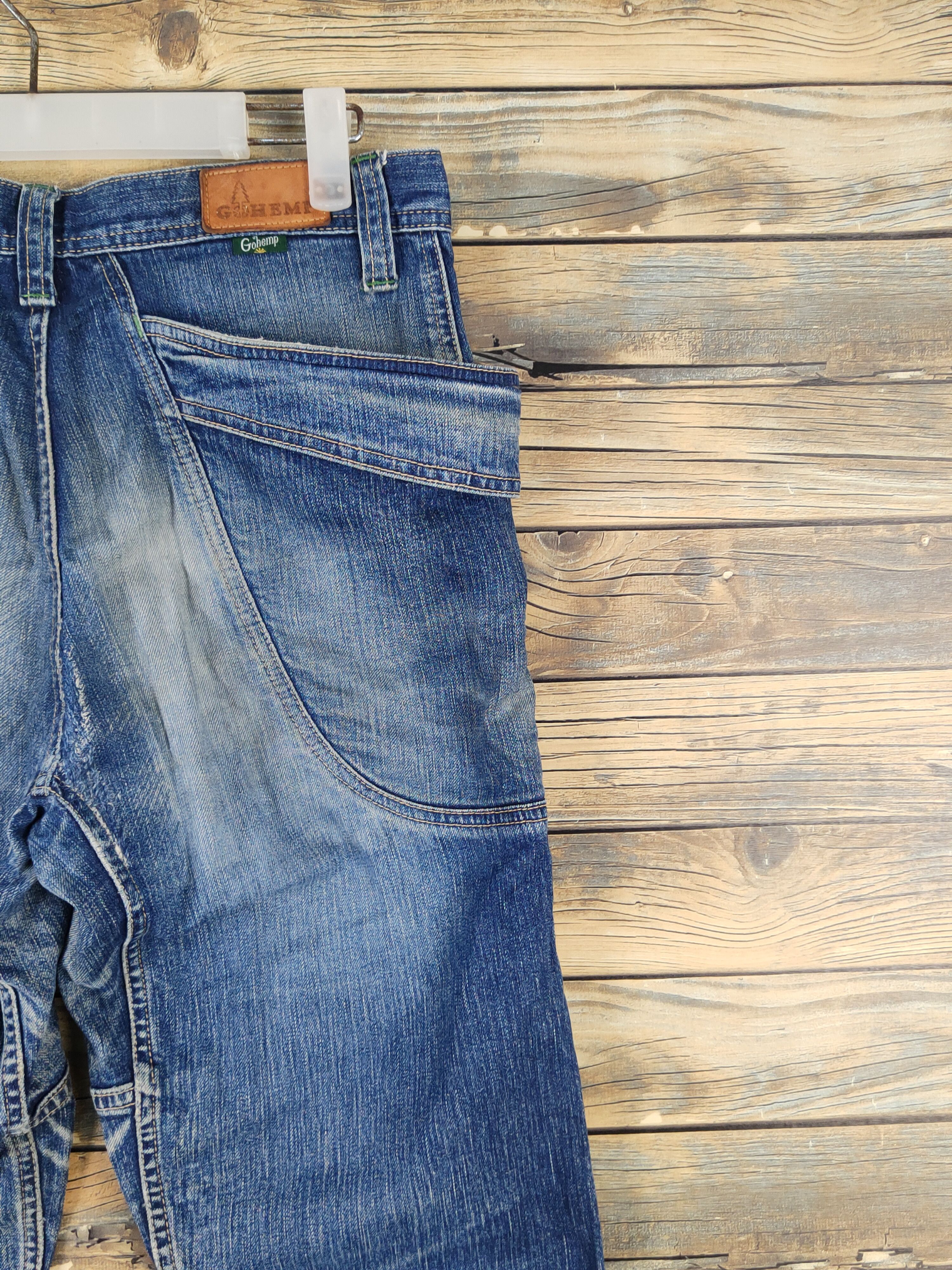 Japanese Brand Gohemp made in japan Distressed Ripped denim Jeans #W1573 Size US 30 / EU 46 - 11 Thumbnail