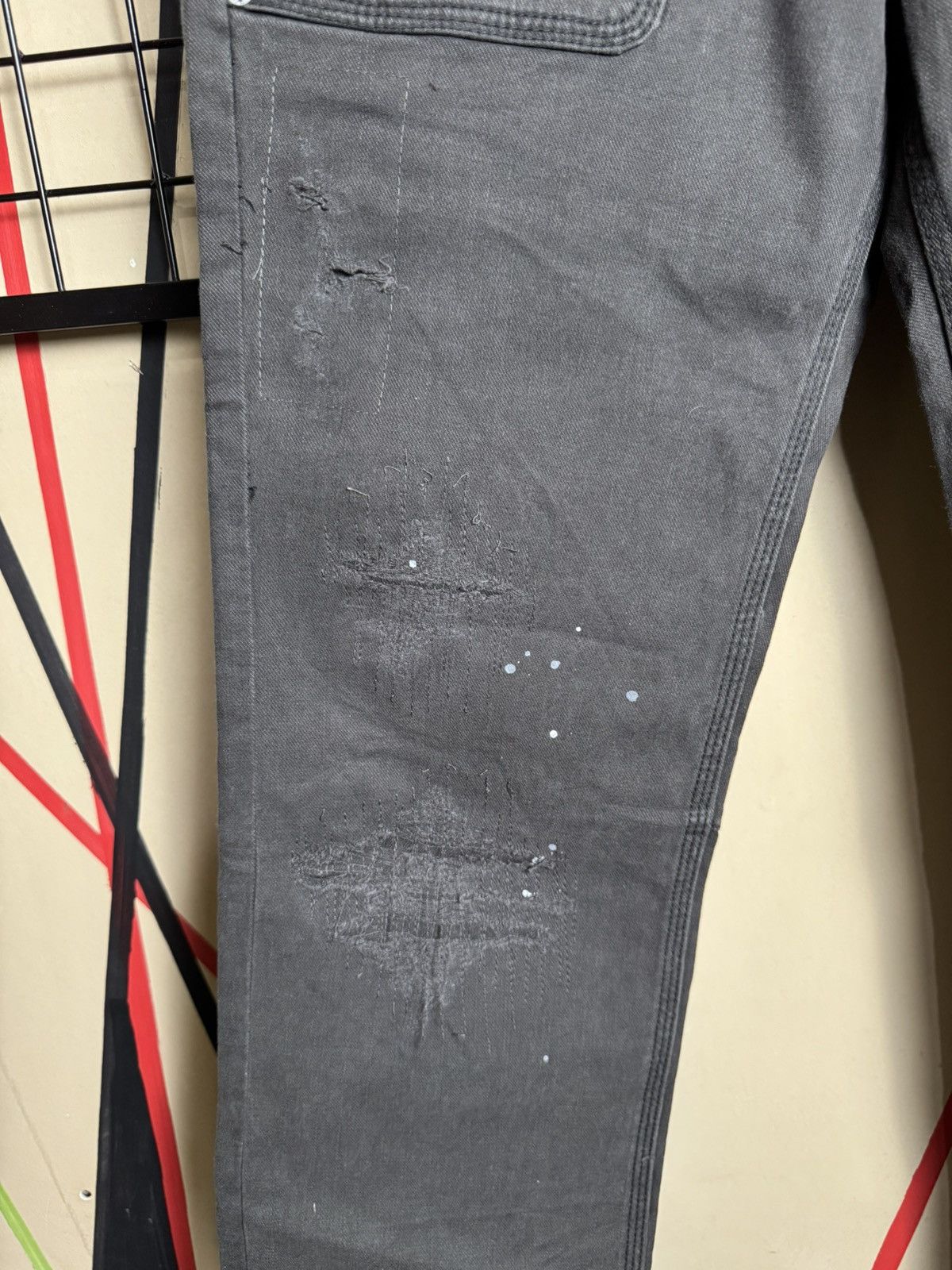 Japanese Brand Branch Distressed denim buckle back Size US 31 - 4 Thumbnail