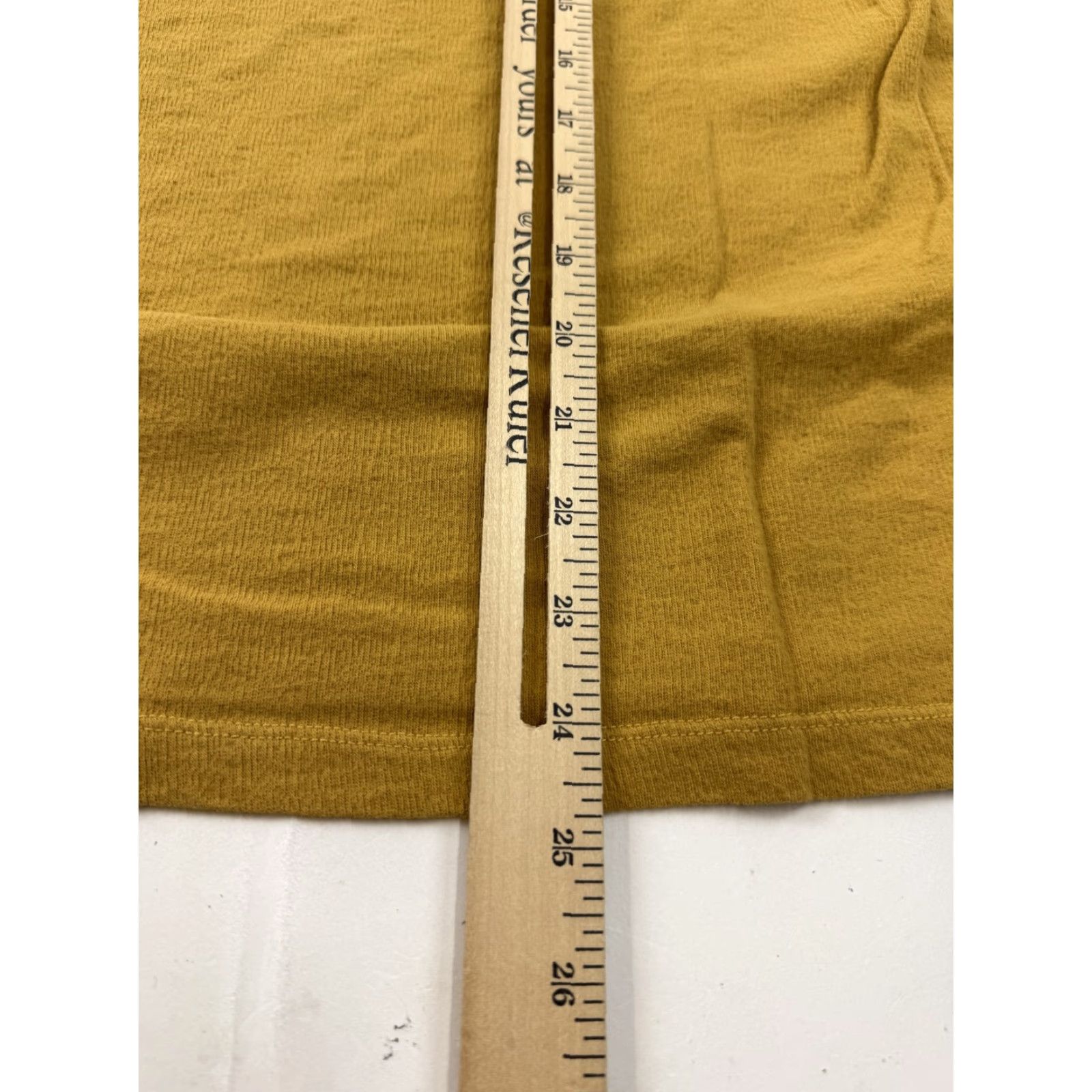 Carbon2Cobalt Carbon2cobalt Sweater Womens Medium Yellow V Neck 100% Cotton Knit Pullover Size M / US 6-8 / IT 42-44 - 6 Thumbnail