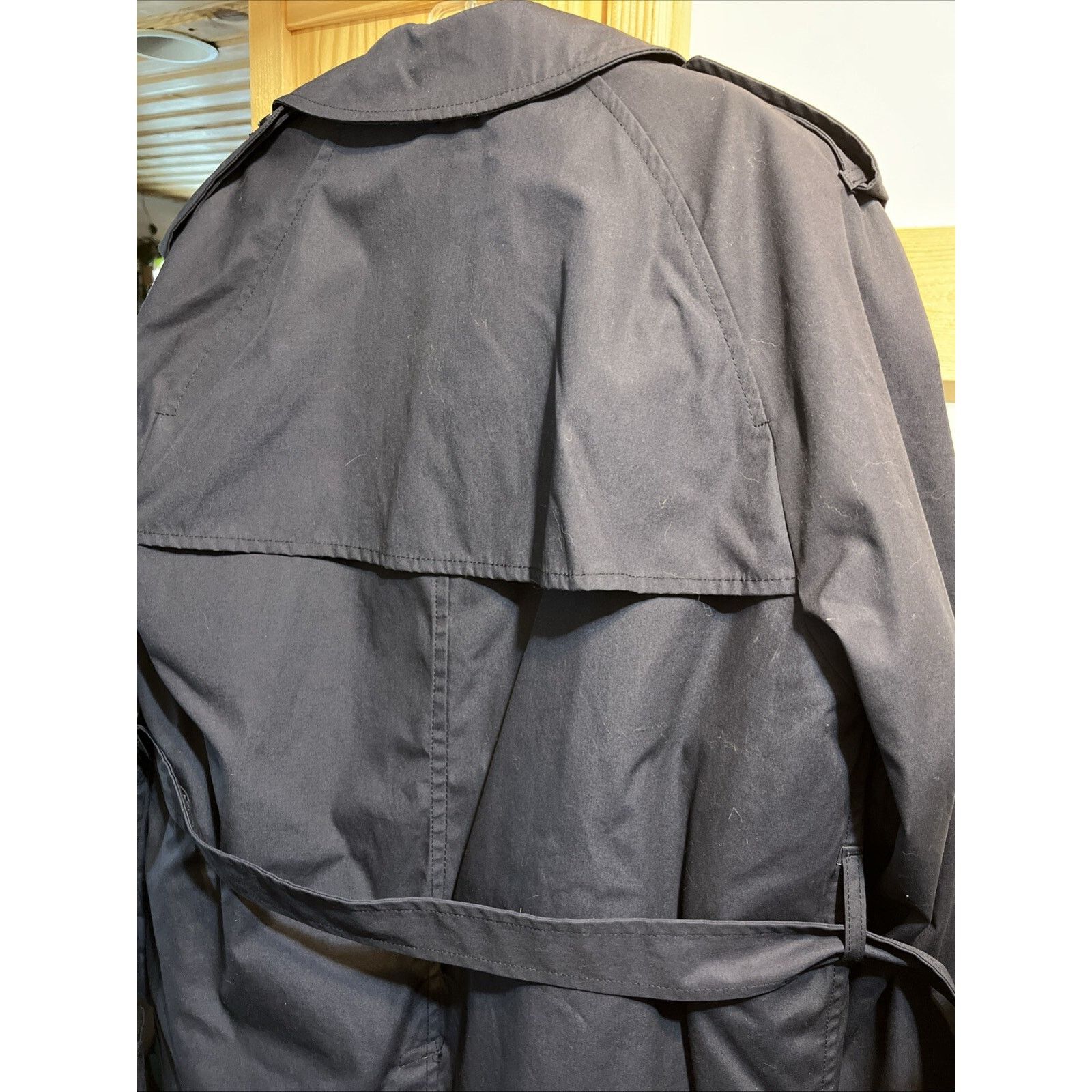Other US Military Vintage Men’s 42R Navy 8 Button LS Trenchcoat Size US XXL / EU 58 / 5 - 11 Thumbnail