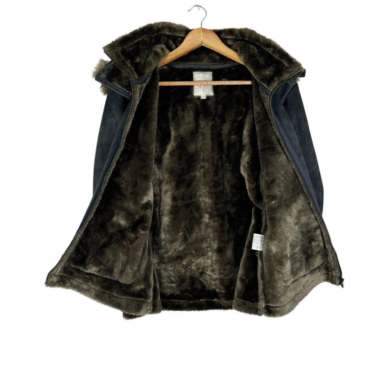 If Six Was Nine ☀️OILCAKE SYNTHETIC LEATHER FUR HOODIE JACKET Size M / US 6-8 / IT 42-44 - 10 Thumbnail