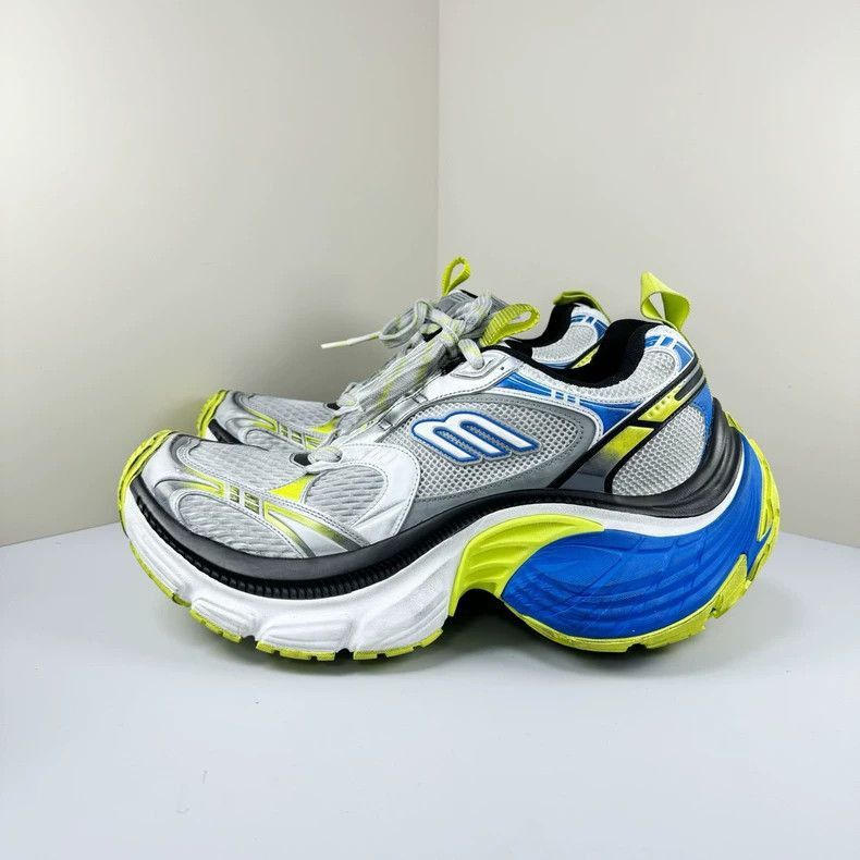 Balenciaga balenciaga yellow blue gray casual shoes-2507 Size US 10 / EU 43 - 2 Thumbnail