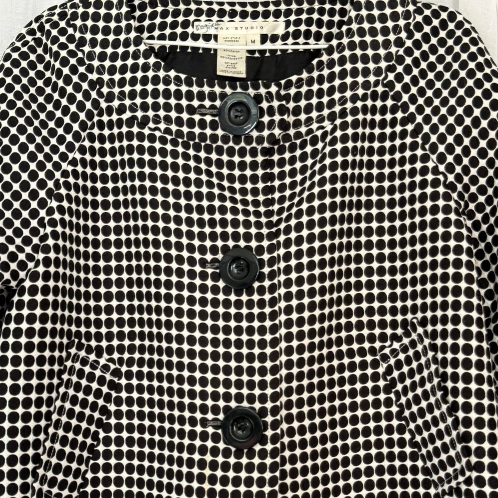 Vintage ✿ ⋆ 𓆩♡𓆪 Vintage Polka Dot Cropped Peacoat 𓆩♡𓆪 ⋆ ✿ Size M / US 6-8 / IT 42-44 - 3 Thumbnail