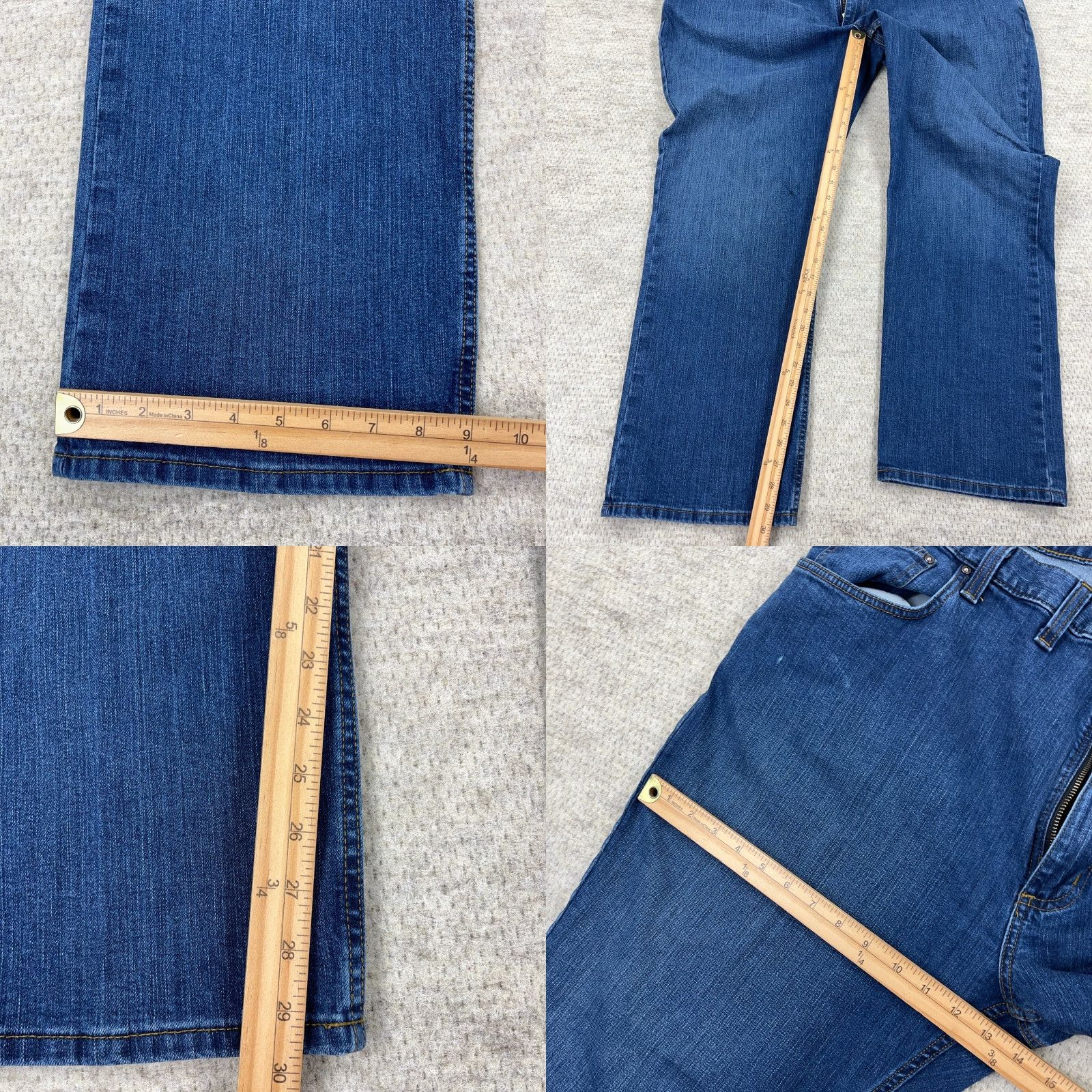 Carhartt VINTAGE Carhartt Jeans Men 46x30 Straight Leg Relaxed Fit Med Wash Work Wear Adult Jeans Men Blue 46 30 Pocket Pockets Logo 5-Pocket Denim Cotton Size US 30 / EU 46 - 8 Thumbnail