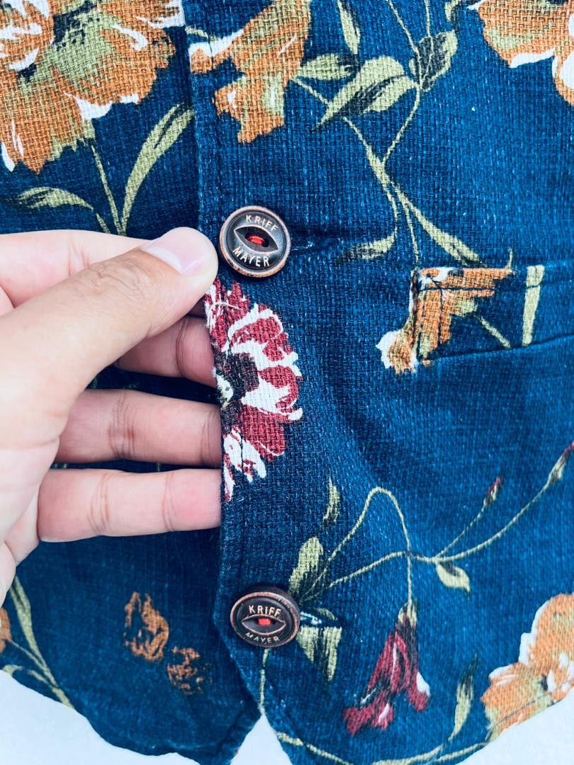 Japanese Brand × Vintage Vintage Kriff Mayer Flower Designer Fashion Style Vest Size US M / EU 48-50 / 2 - 5 Thumbnail