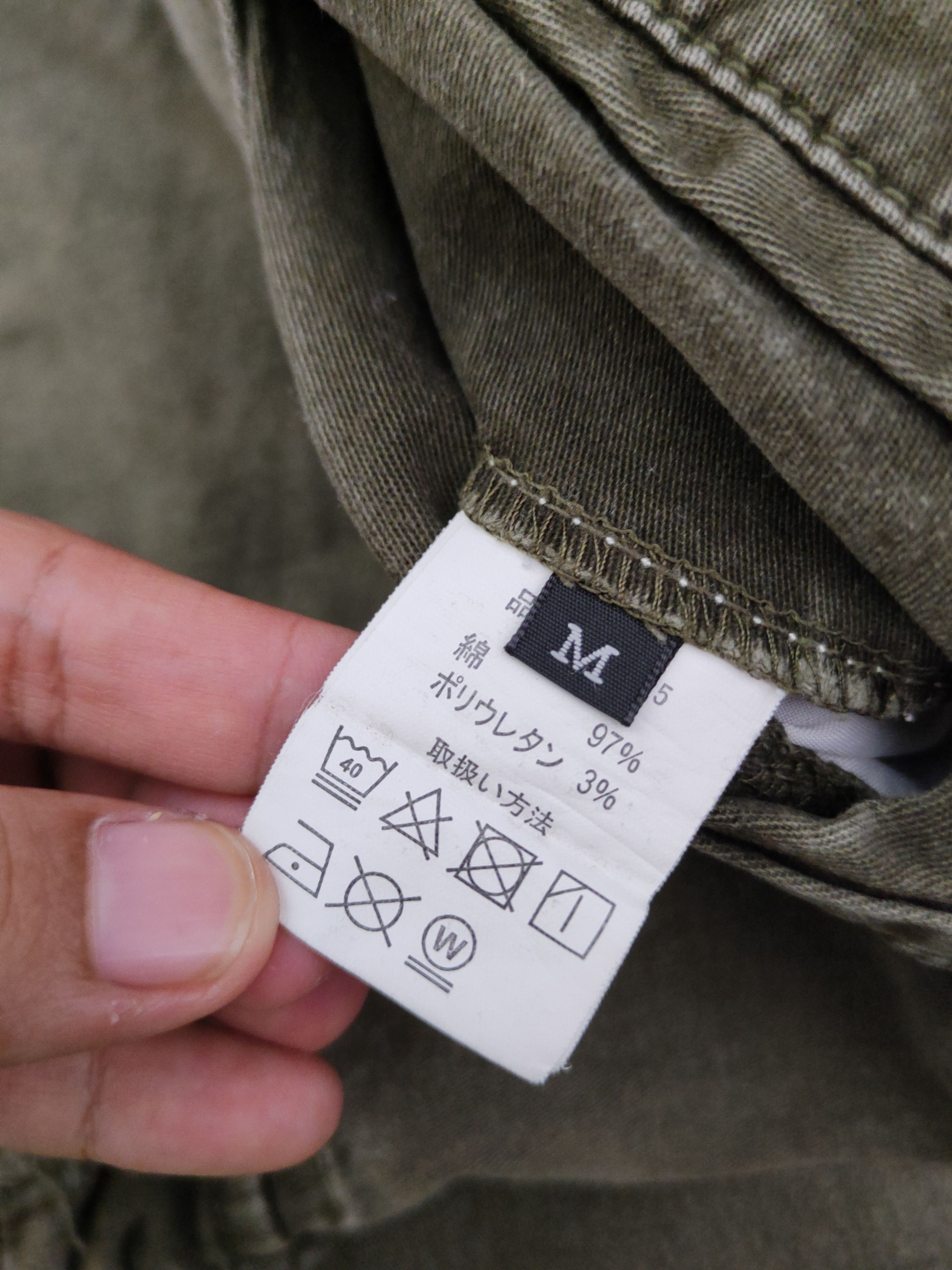 Japanese Brand Geride Olive Faded Multipocket Tactical Cargo Pants #W1047 Size US 29 - 12 Thumbnail