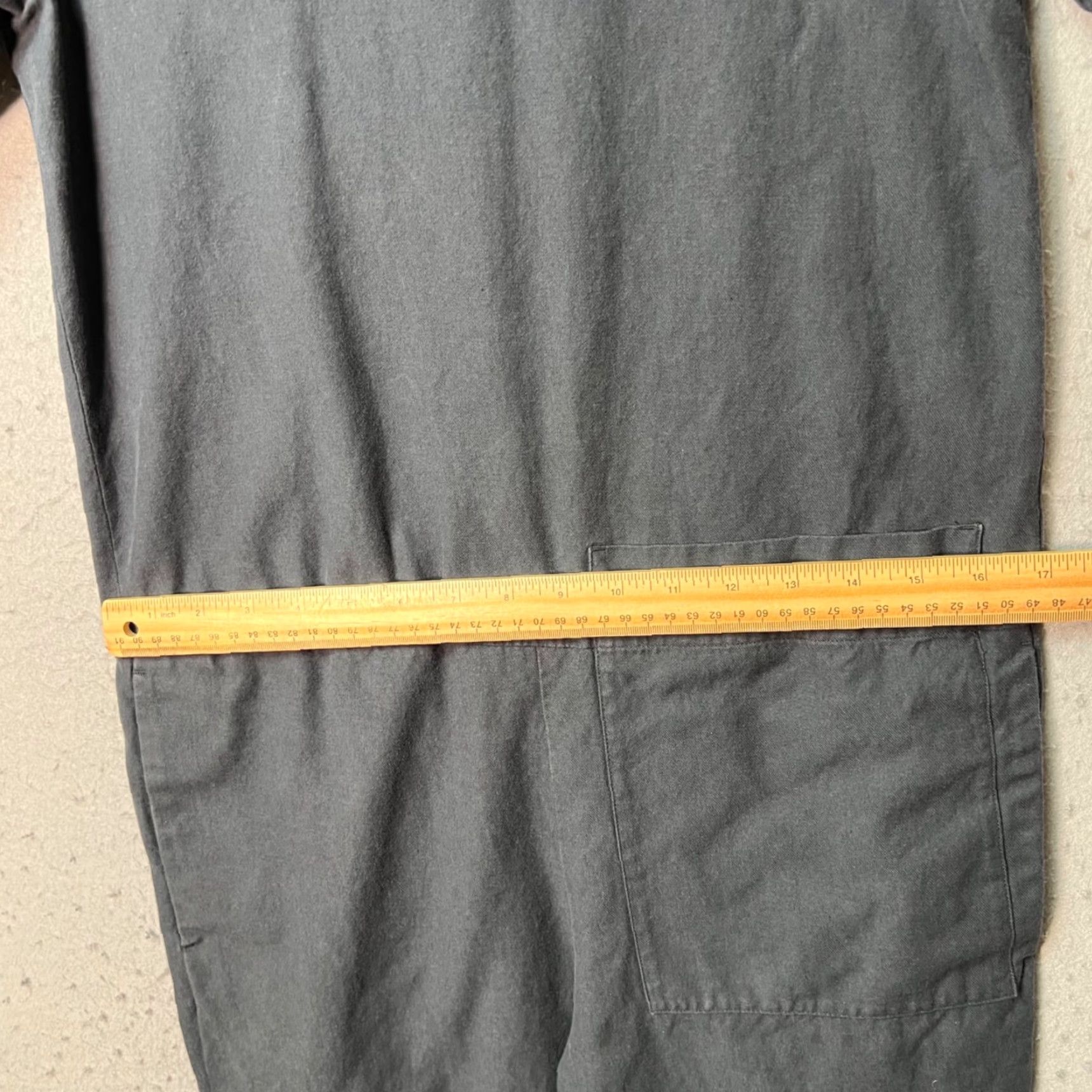 Cos COS Black Short Sleeve Jumpsuit Women Size 2 Cotton Lyocell Blend with Back Zip Size 26" / US 2 / IT 38 - 7 Thumbnail