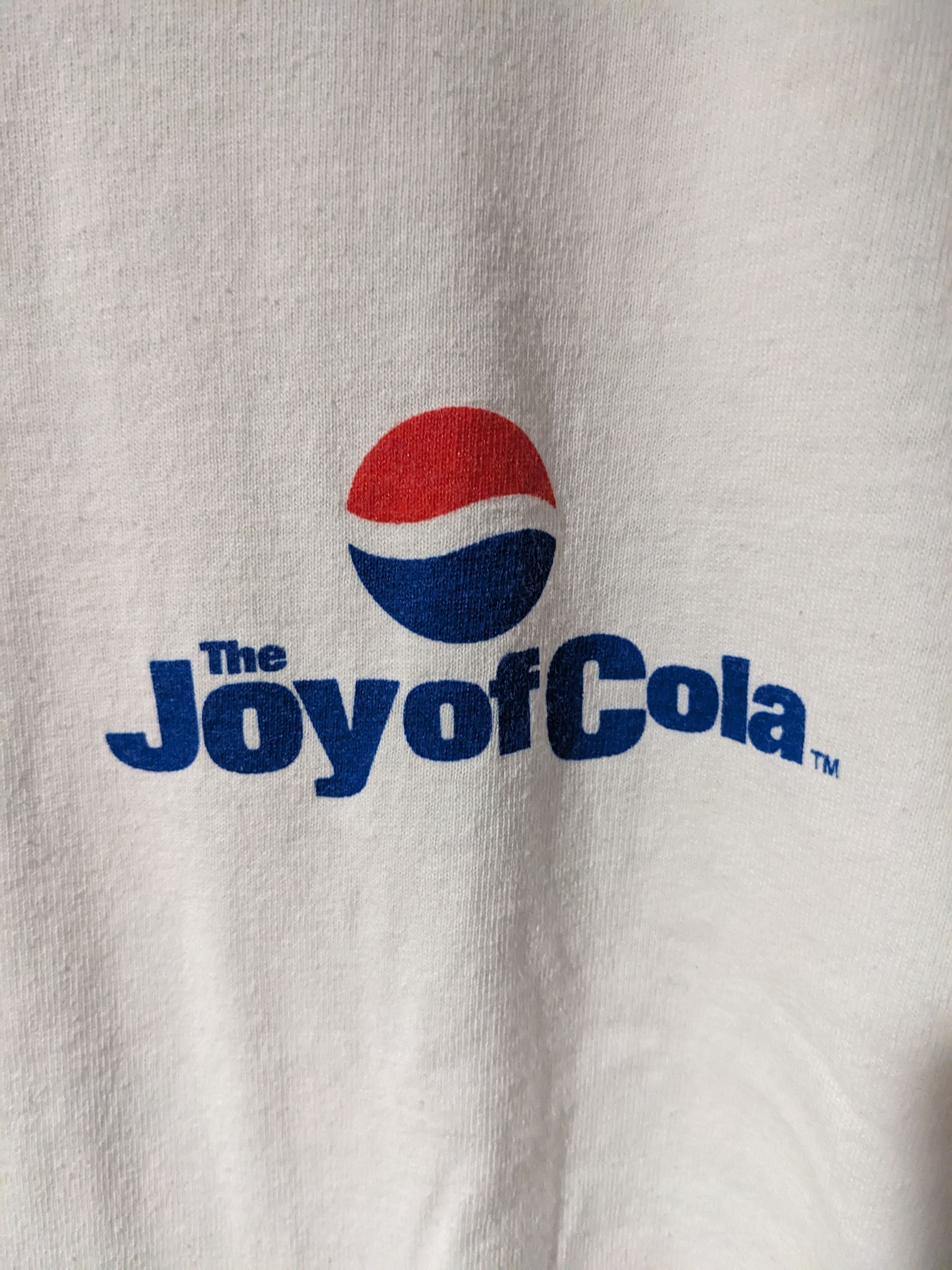 Coca Cola × Pepsi × Vintage Vintage 90s The Joy of Cola Pepsi Work Wear X-Large T-Shirt Size US XL / EU 56 / 4 - 2 Thumbnail