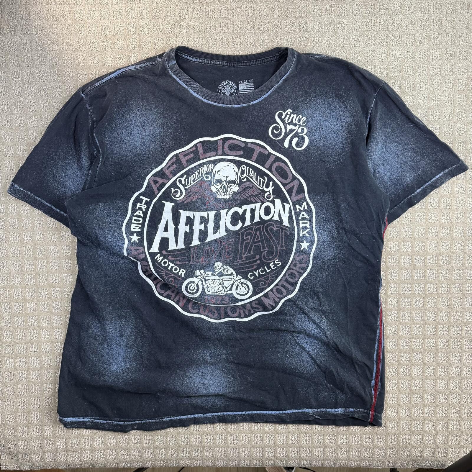 Affliction Y2K Affliction American Customs T Shirt 2XL Size US XXL / EU 58 / 5 - 1 Thumbnail
