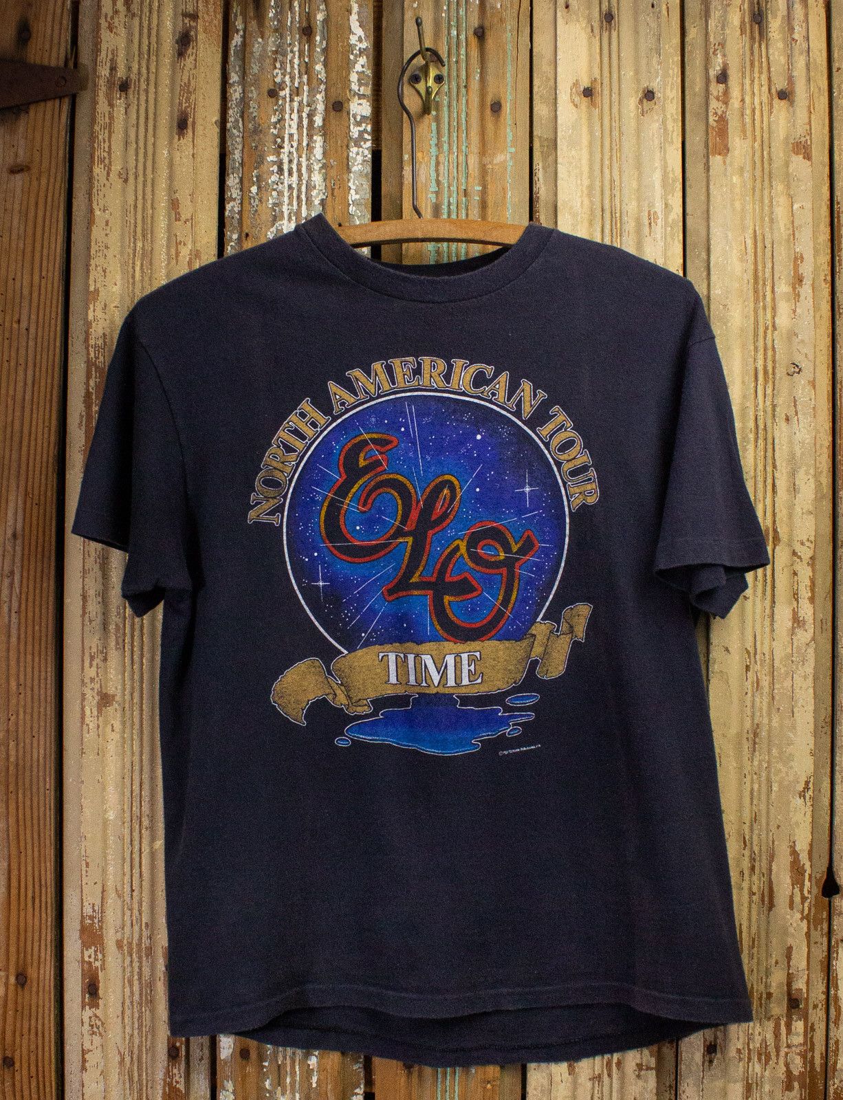 Image of Band Tees x Vintage Electric Light Orchestra Time Tour Concert Tee 1981 in Black, Men's (Size Small