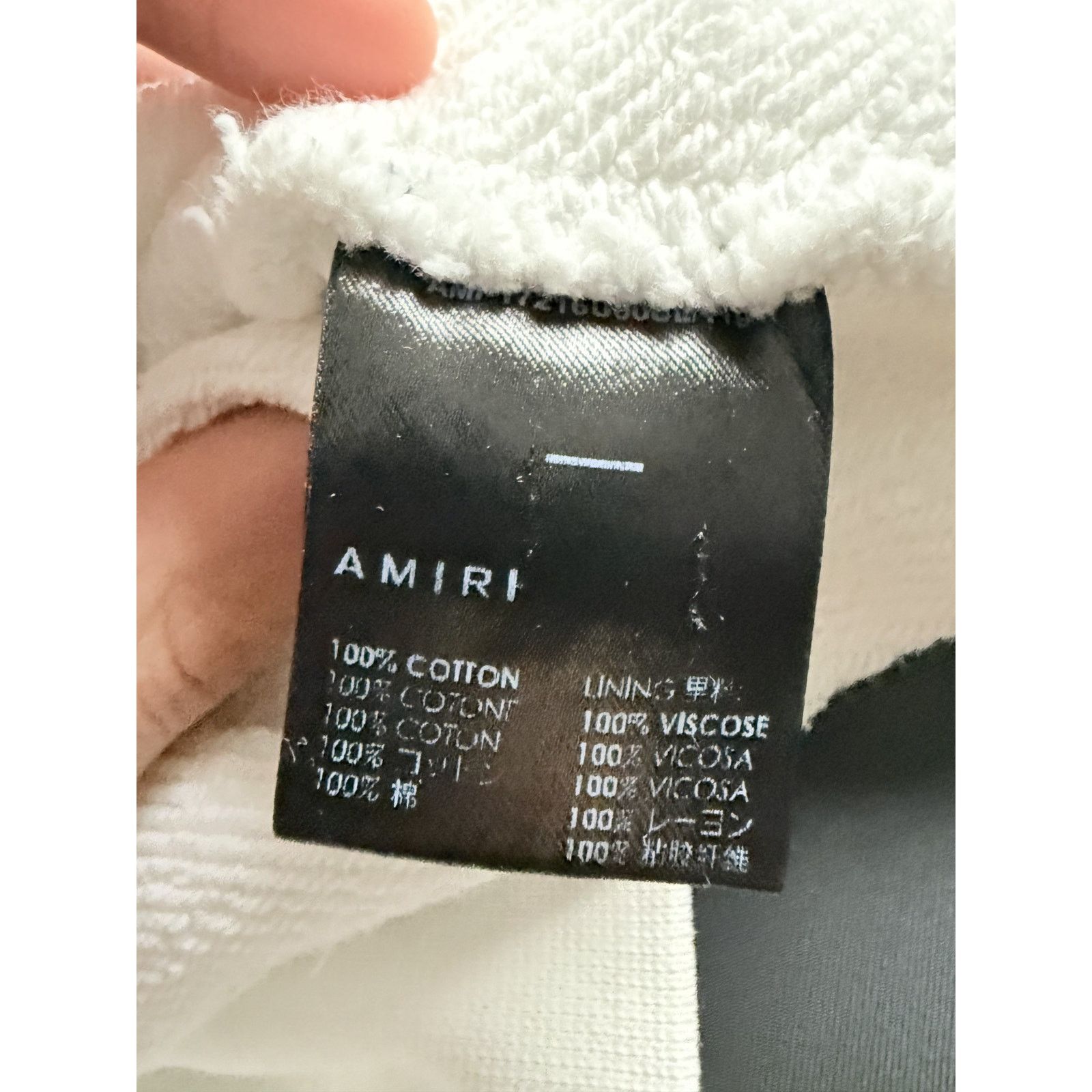 Amiri Amiri Classic Logo Hoodie White Used Large Size US L / EU 52-54 / 3 - 3 Thumbnail