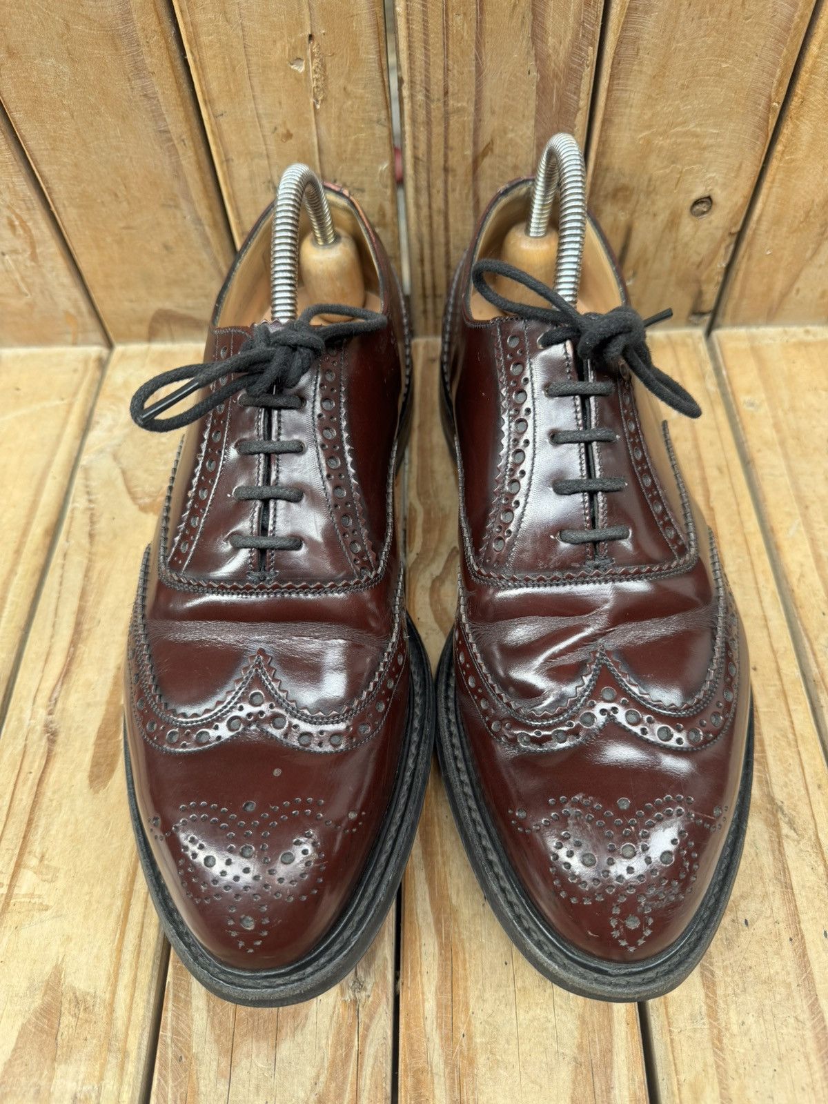 Church's Church’s ‘WAREHAM’ brown wingtip brogue Mens shoes US 8 F Size US 8 / EU 41 - 3 Thumbnail