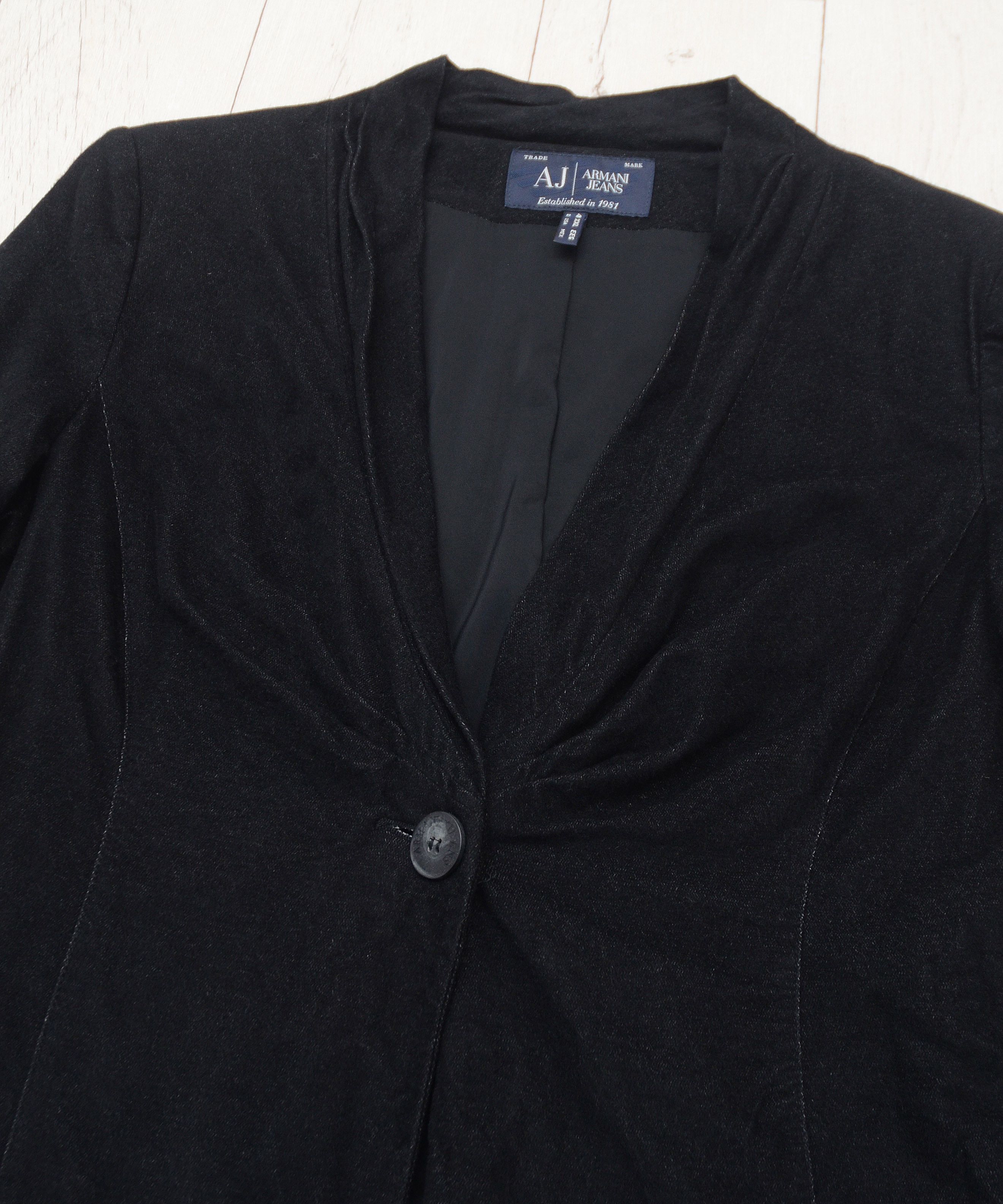 Armani × Giorgio Armani Armani Jeans Cotton Viscose Luxury Blazer Jacket Size XL / US 12-14 / IT 48-50 - 4 Thumbnail