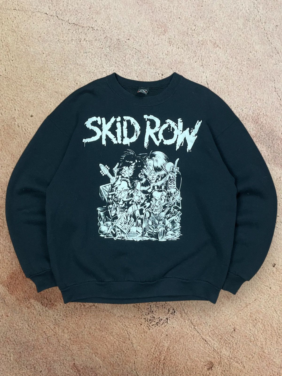 Band Tees × Vintage Skid Row vintage sweatshirt trash shirt tour shirt 90s Size US XL / EU 56 / 4 - 4 Thumbnail
