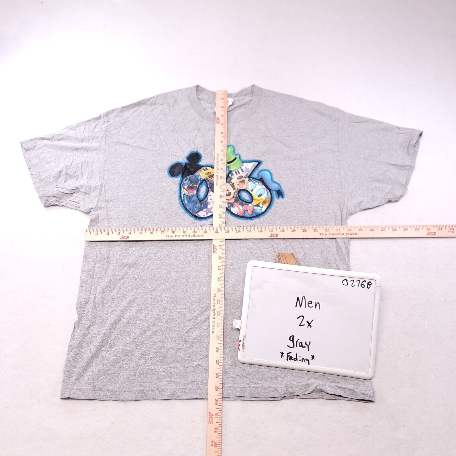 Disney Disney World 06 Graphic Pullover Shirt Mens Size 2X Gray Size US XXL / EU 58 / 5 - 6 Thumbnail