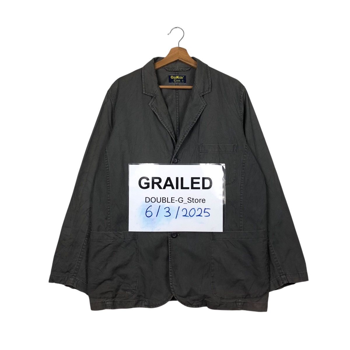 Japanese Brand × Oshkosh 📌Vintage Chore Worker Jacket Oshkosh Detroit Issey Miyake Size US L / EU 52-54 / 3 - 1 Thumbnail