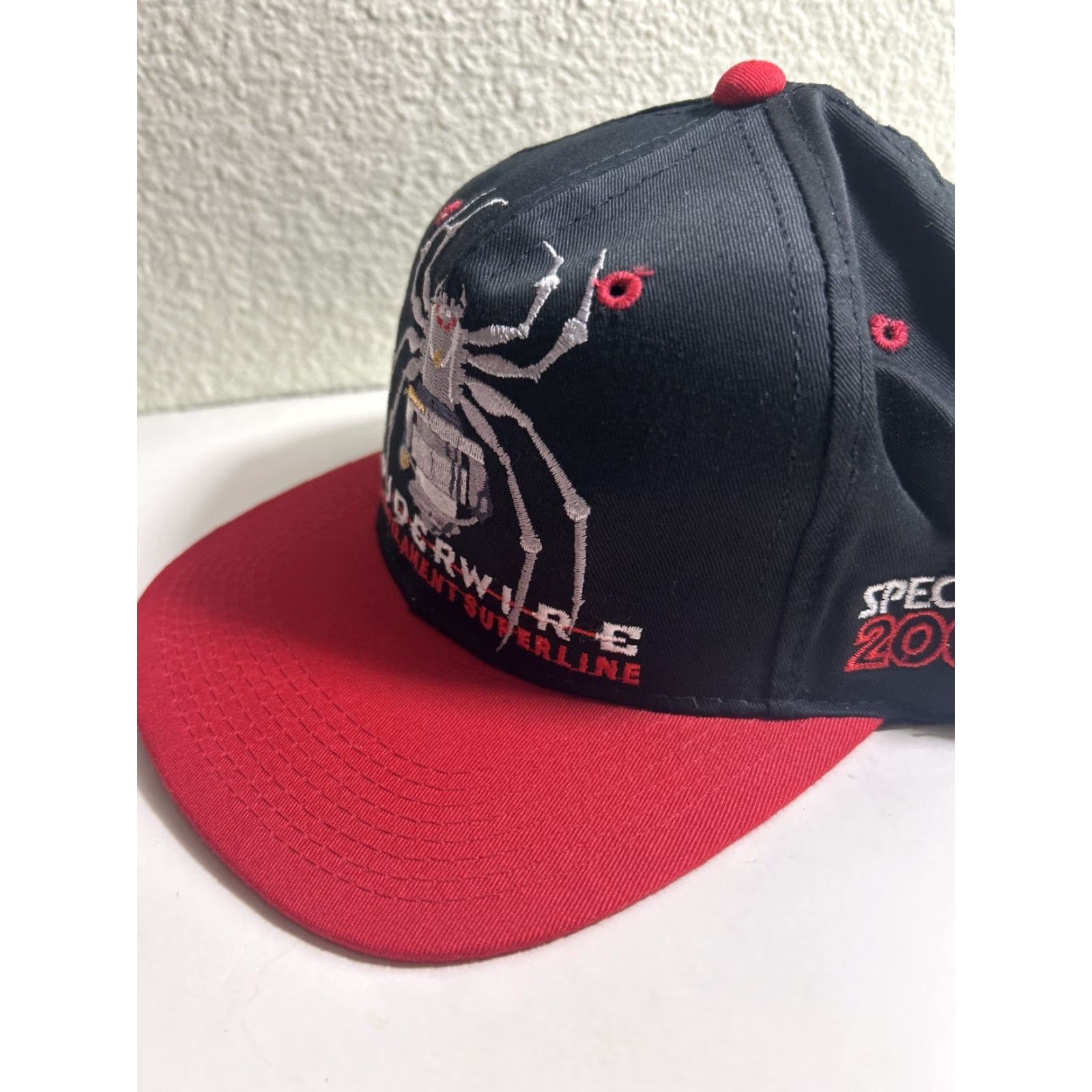 Vintage VINTAGE Youngan Spiderwire Hat One Size Black Mens 90s Snapback Adjustable Size ONE SIZE - 6 Thumbnail