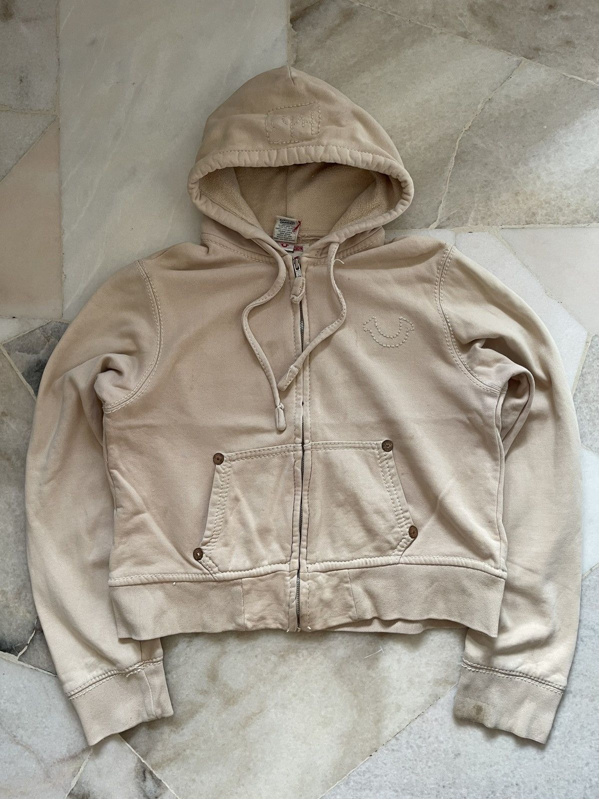 True Religion 2000s True Religion Crop Hoodie Size US S / EU 44-46 / 1 - 12 Thumbnail
