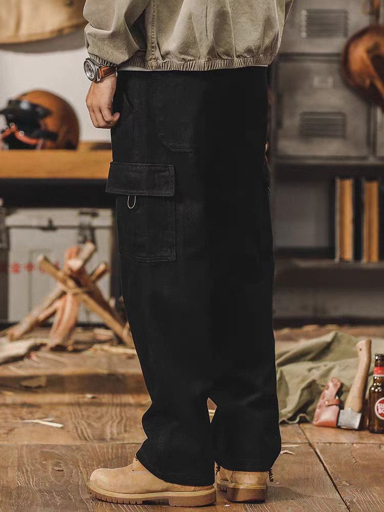 Japanese Brand × Vintage Black High Street Vintage Loose Fit Jeans Size US 34 / EU 50 - 2 Thumbnail