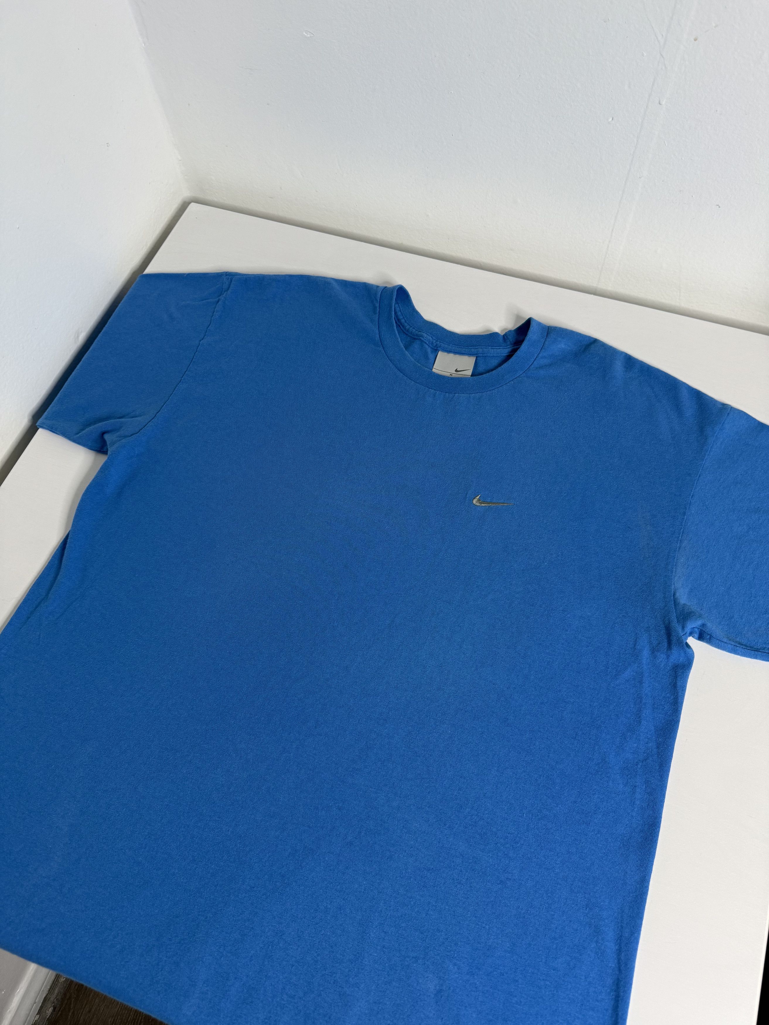 Nike Vintage Nike Micro Logo Tee "Blue" Size US M / EU 48-50 / 2 - 1 Thumbnail