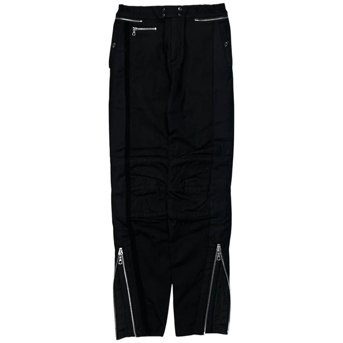 Dries Van Noten Dries Van Noten Moto Multi Zip Wool Pants - AW14 Size US 30 / EU 46 - 1 Thumbnail