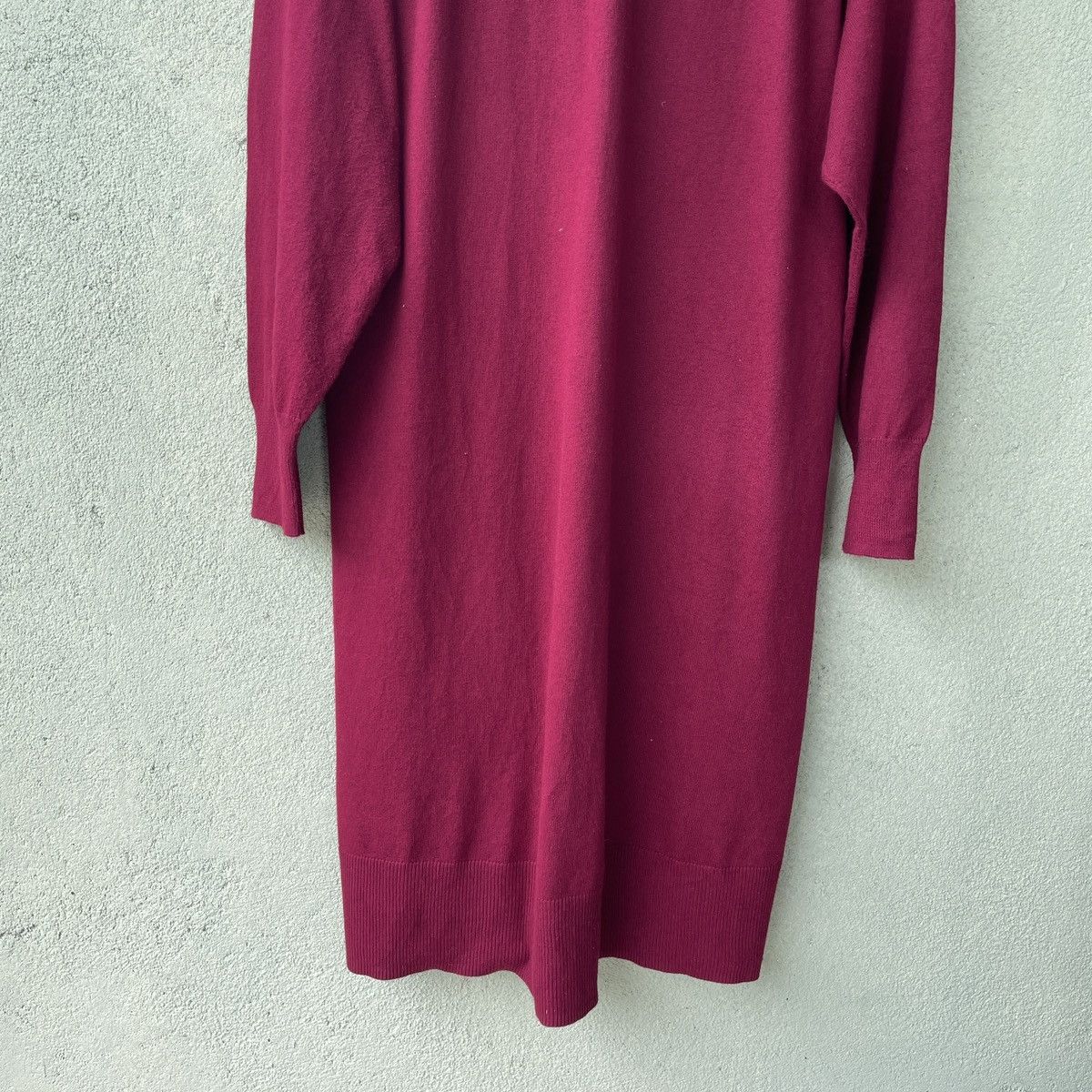 Aran Isles Knitwear × Global Work × Japanese Brand Vintage Global Work Japanese Maroon Long Cardigan Knitwear Size US M / EU 48-50 / 2 - 7 Thumbnail